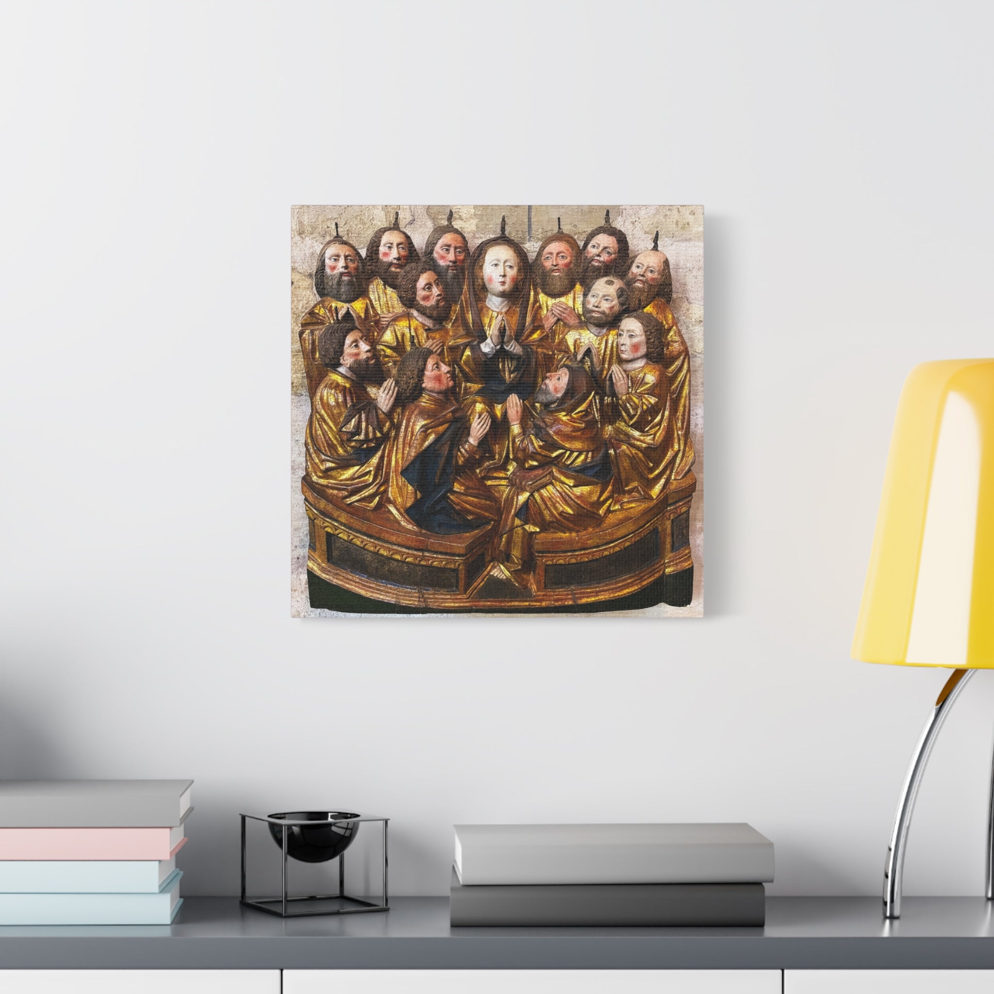 Medieval Pentecost Art Matte Canvas