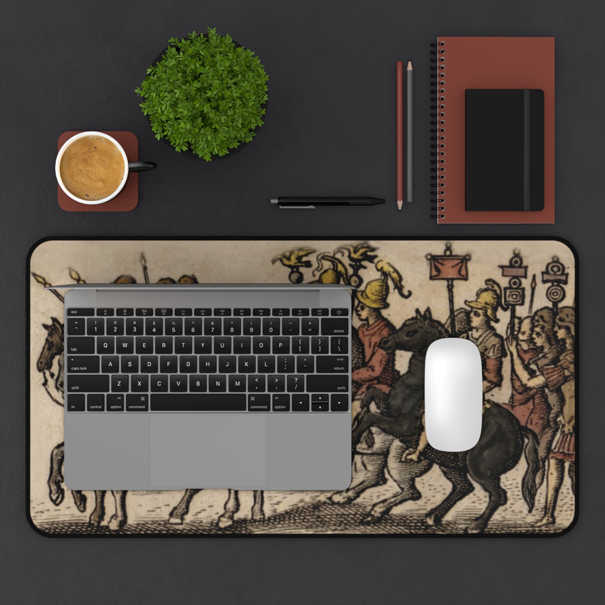 Ancient Roman Triumph Procession Desk Mat | Classical Roman Art Mouse Pad