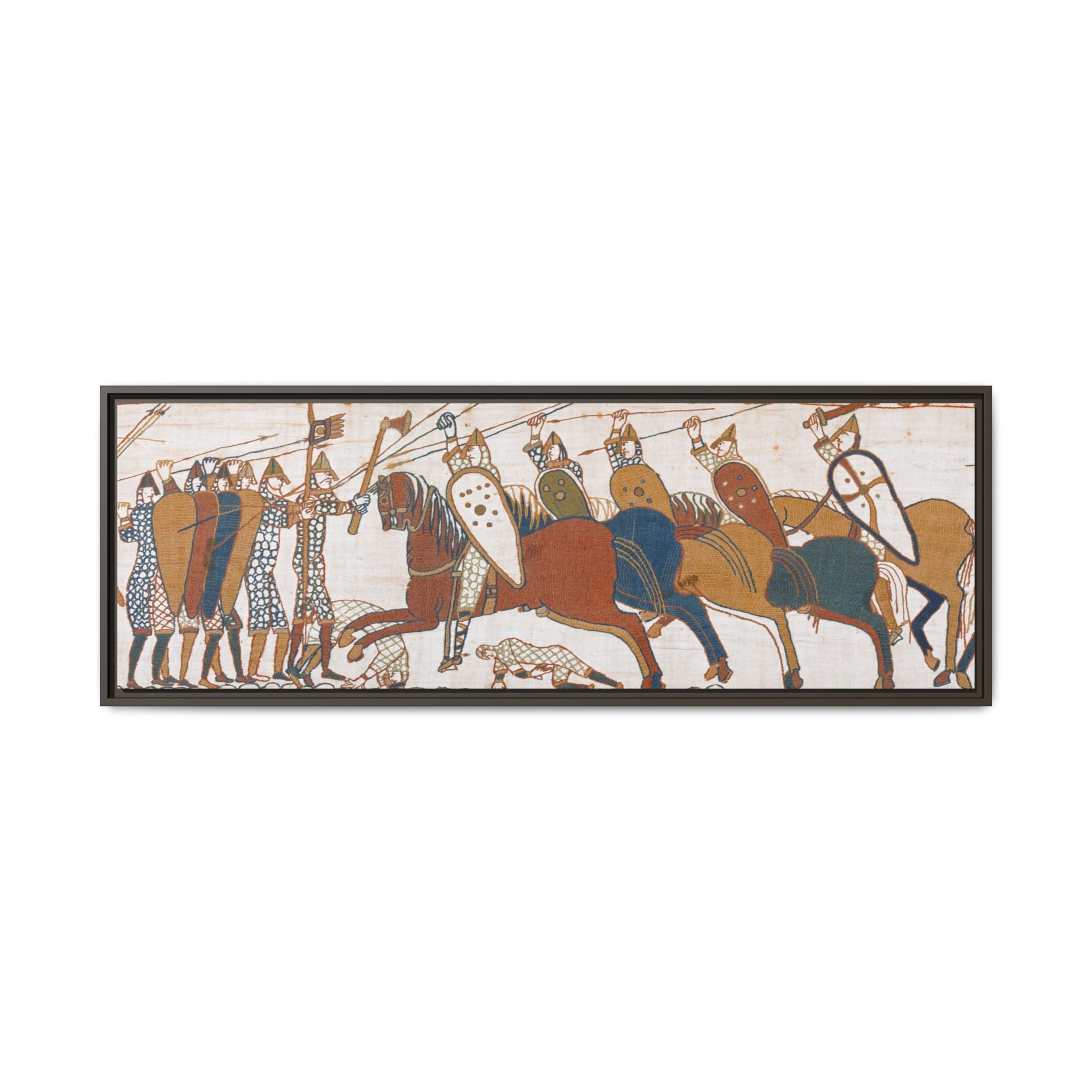 Bayeux Tapestry Battle of Hastings Framed Canvas
