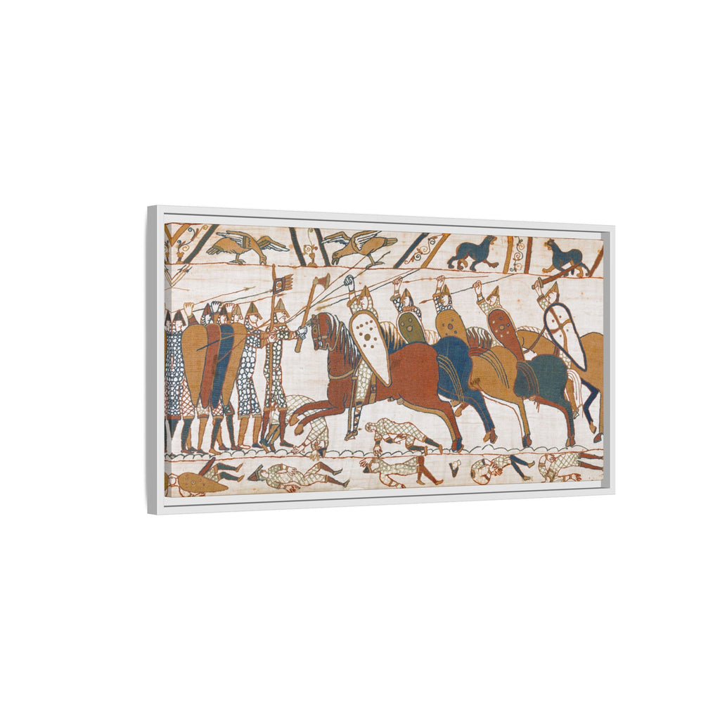 Bayeux Tapestry Battle of Hastings Framed Canvas