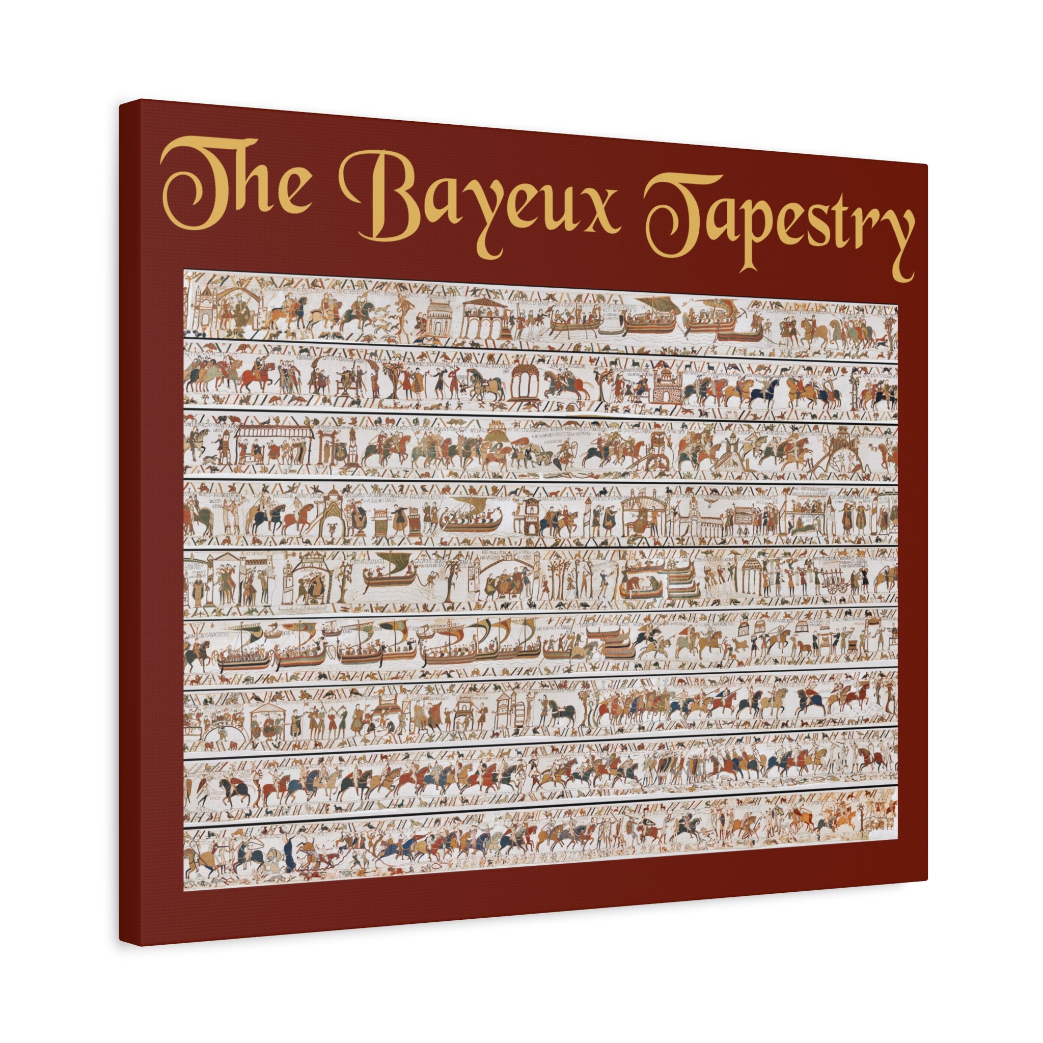 Entire Bayeux Tapestry Image Matte Canvas