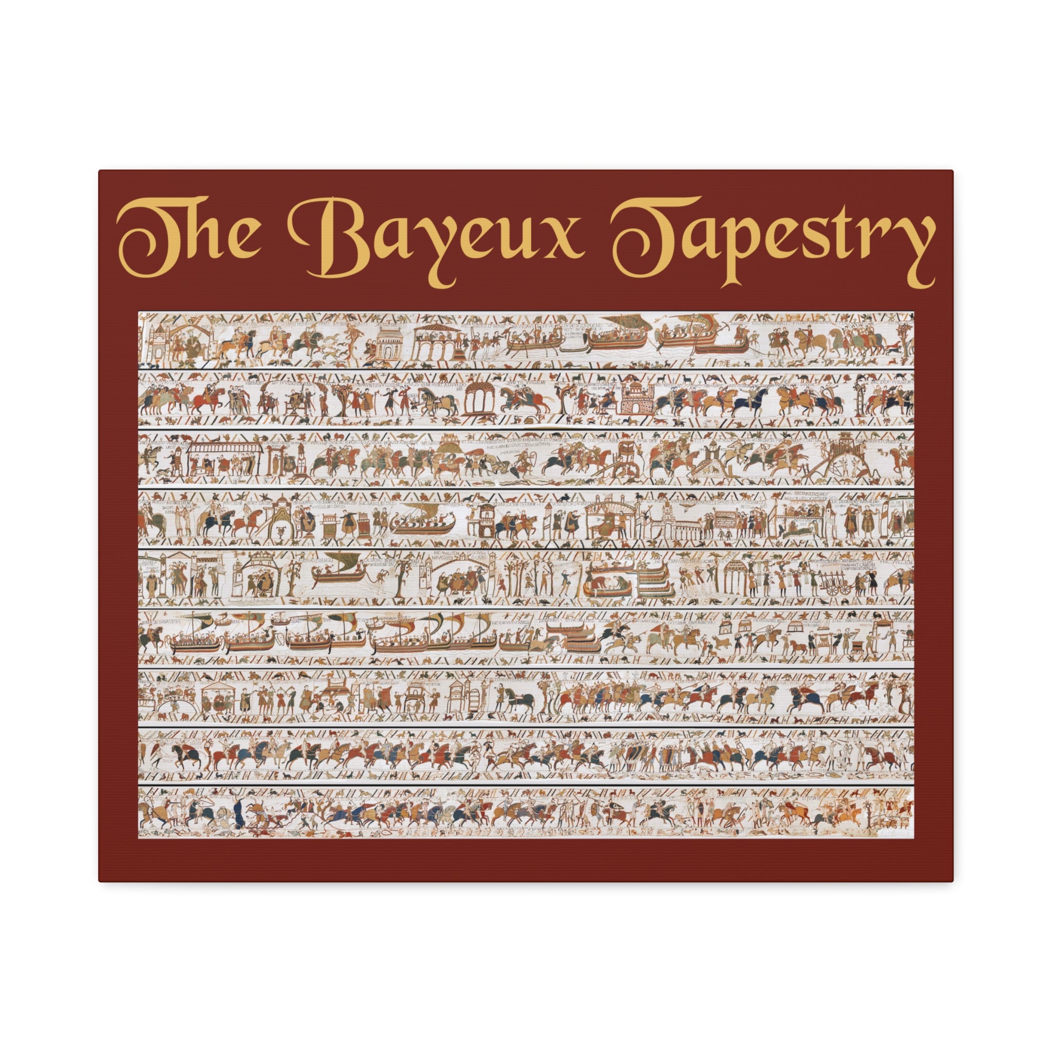 Entire Bayeux Tapestry Image Matte Canvas