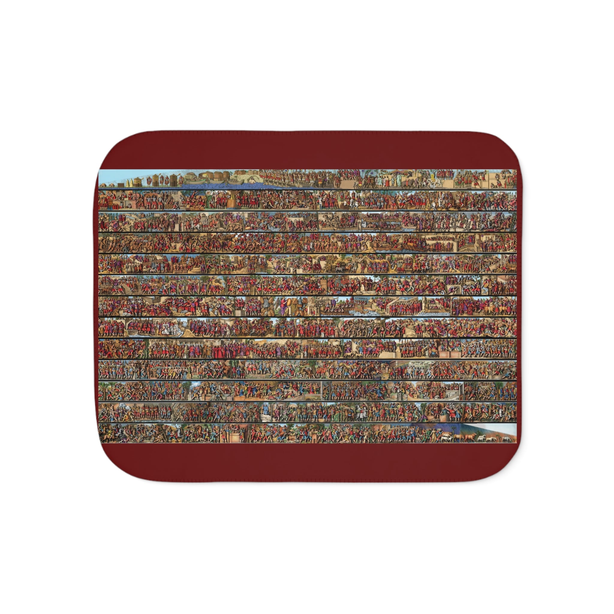 Sherpa Blanket — Rustic Brick Wall Pattern Cozy Throw