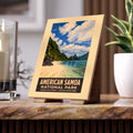 American Samoa National Park Photo Tile —  Vintage Travel Poster