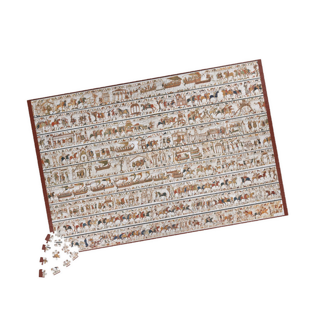 Bayeux Tapestry Jigsaw Puzzle | Medieval History Puzzle | Norman Conquest 1066 | Battle of Hastings | Panorama Artwork Puzzle | History Gift