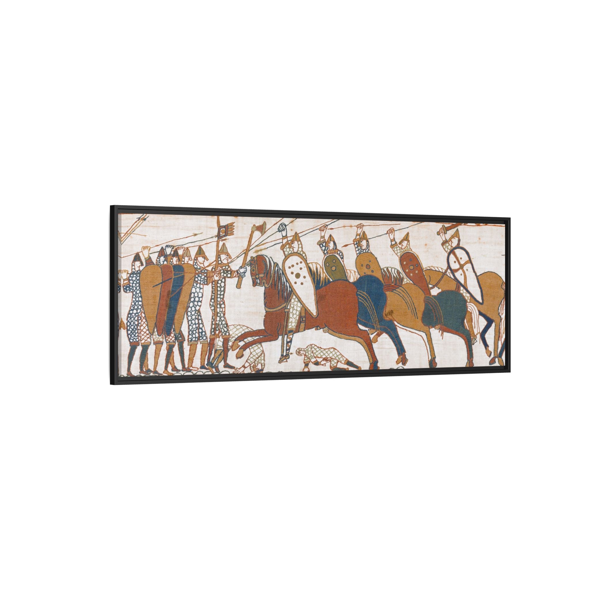 Bayeux Tapestry Battle of Hastings Framed Canvas