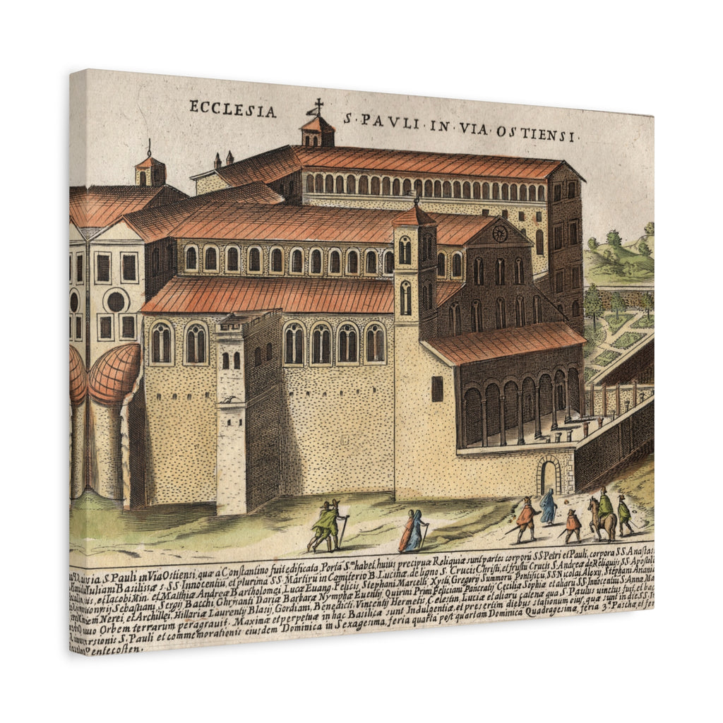 Basilica of Saint Paul Outside the Walls Historic Art Canvas