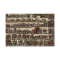Roman Triumphal Procession Matte Stretched Canvas | Classical Antiquity Wall Art