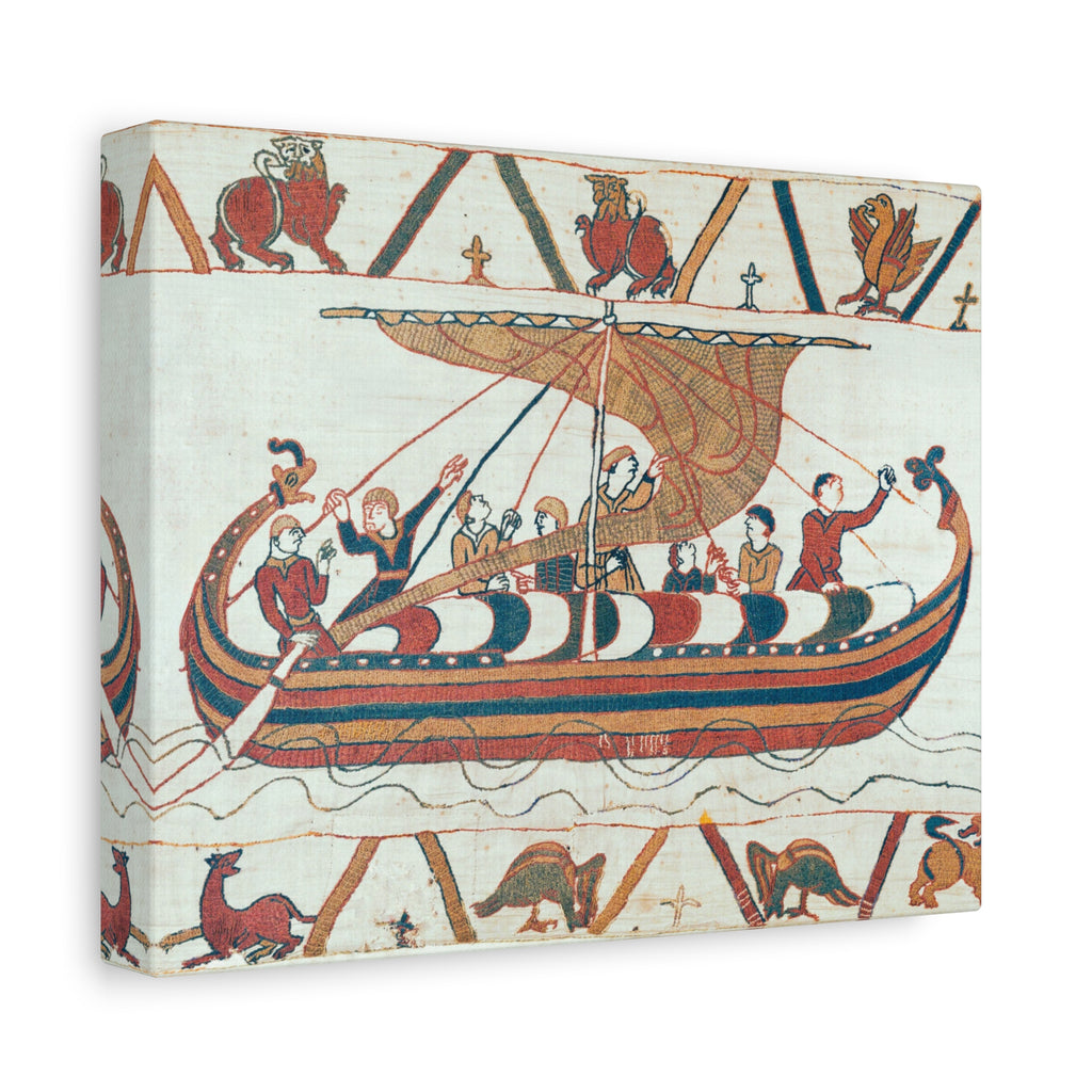 Bayeux Tapestry Norman Longship Canvas Print