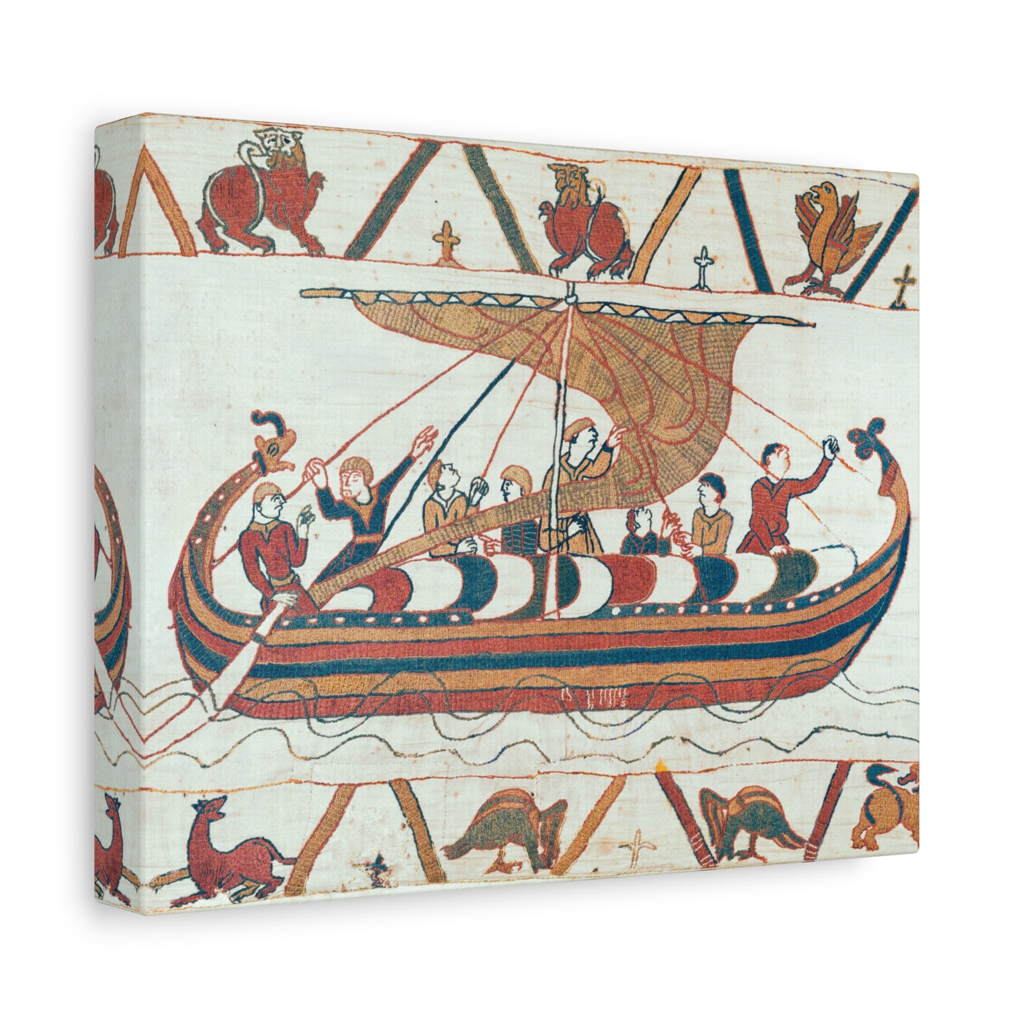 Bayeux Tapestry Norman Longship Canvas Print