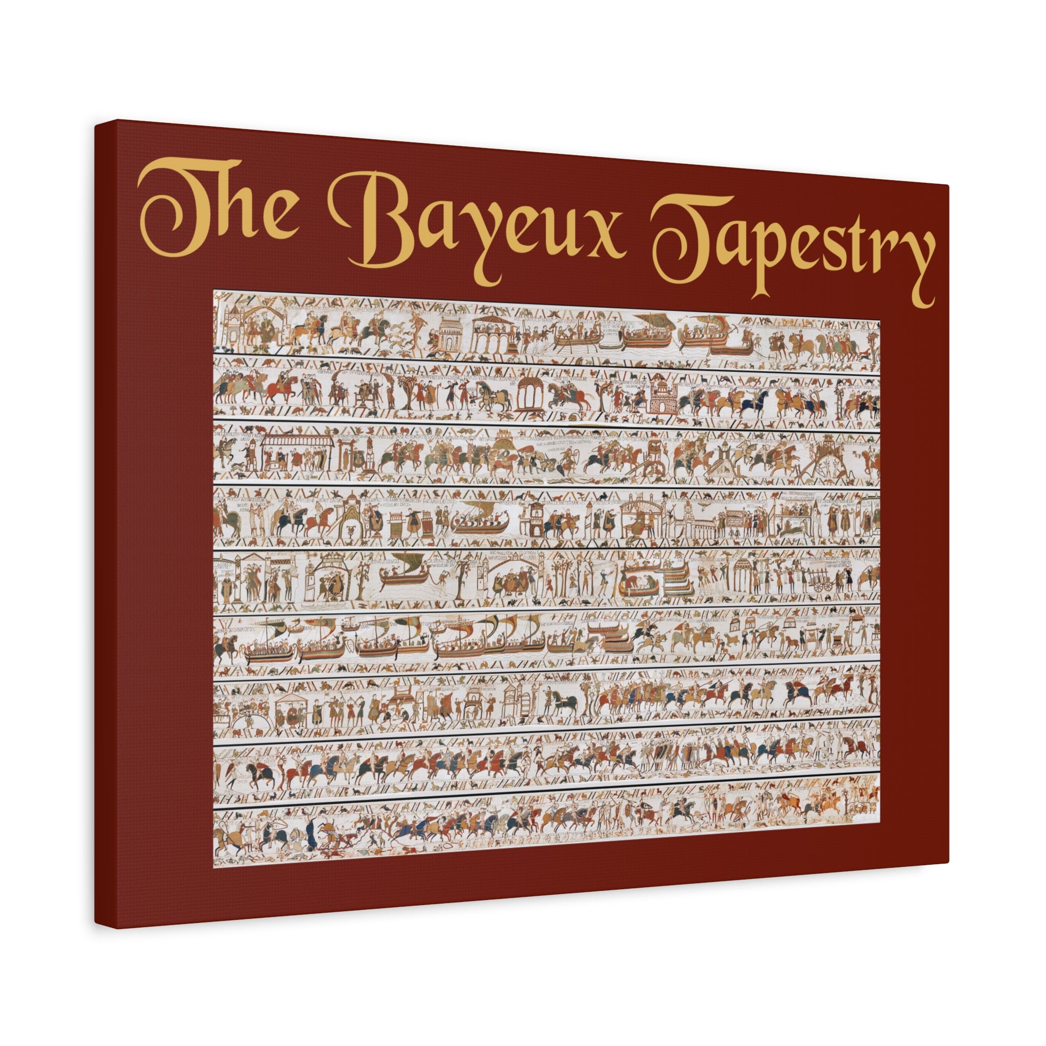 Entire Bayeux Tapestry Image Matte Canvas