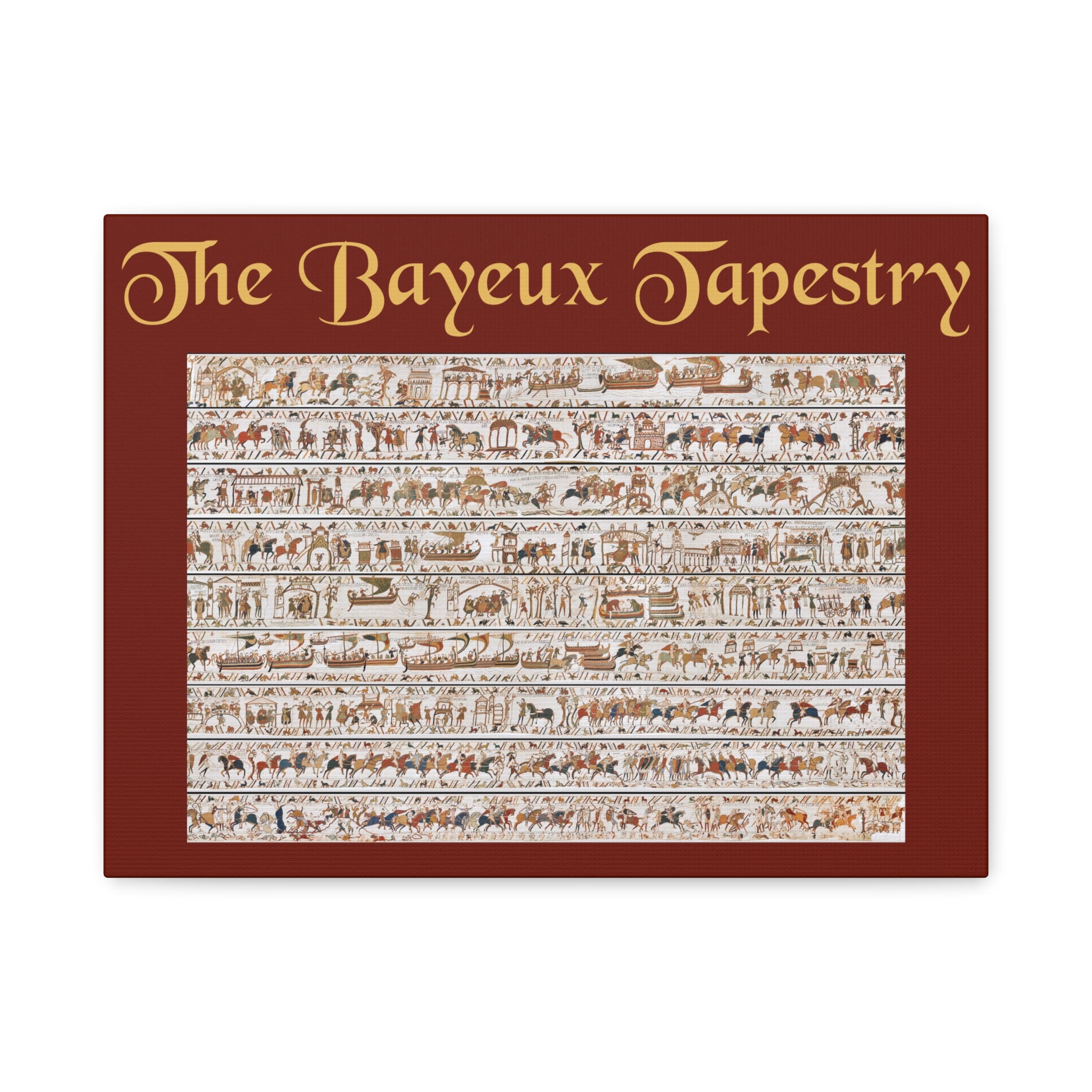 Entire Bayeux Tapestry Image Matte Canvas