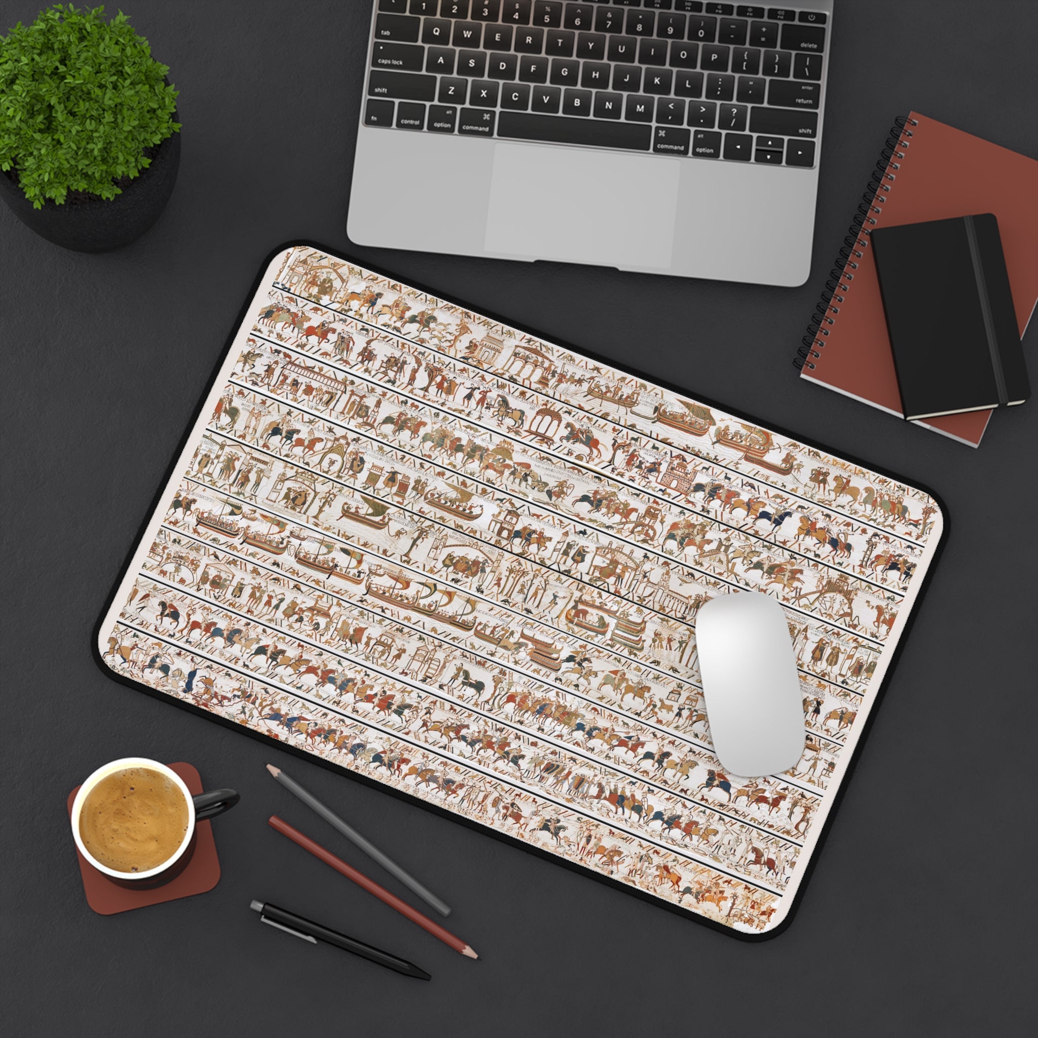 Bayeux Tapestry Battle of Hastings Desk Mat | Norman Invasion History Scene