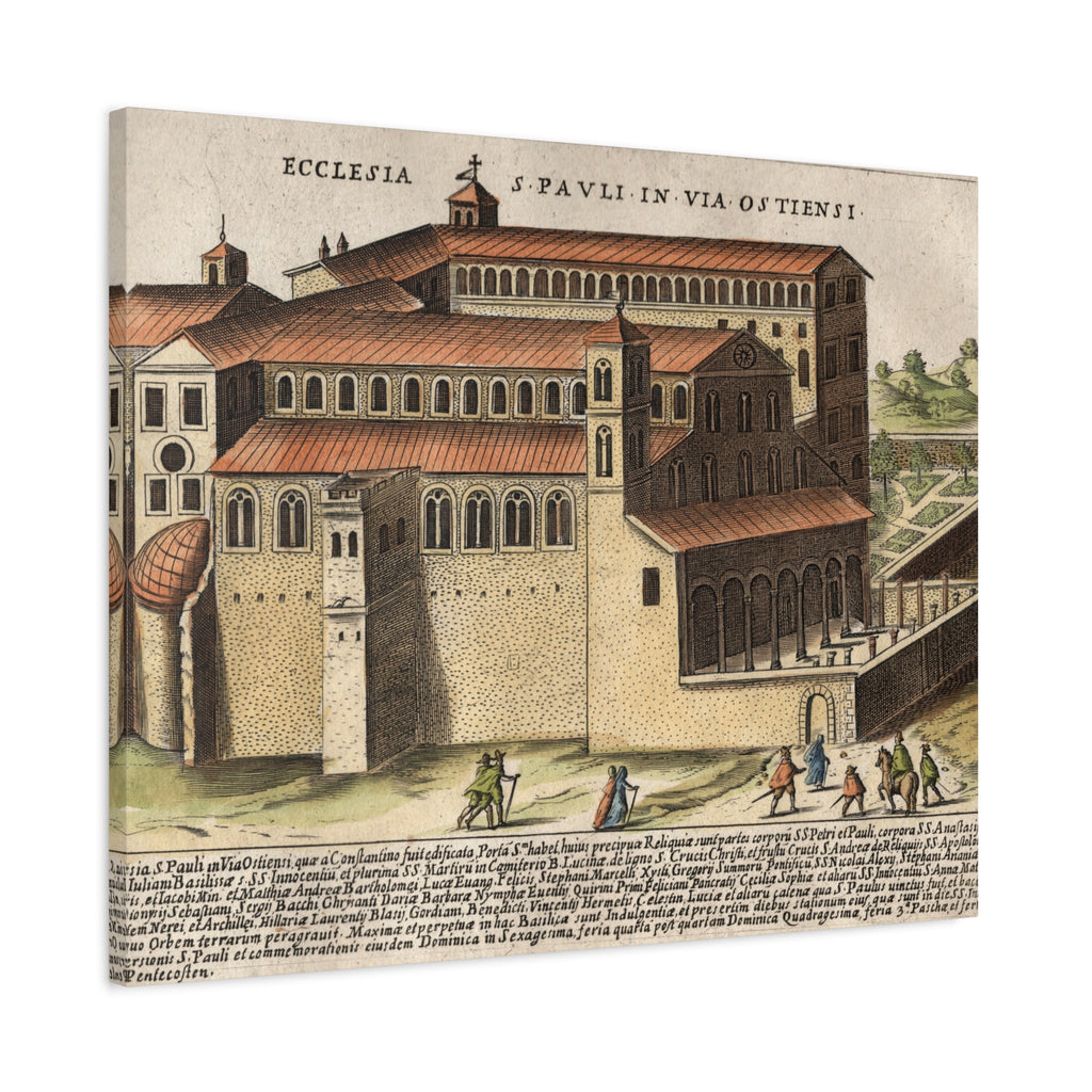 Basilica of Saint Paul Outside the Walls Historic Art Canvas