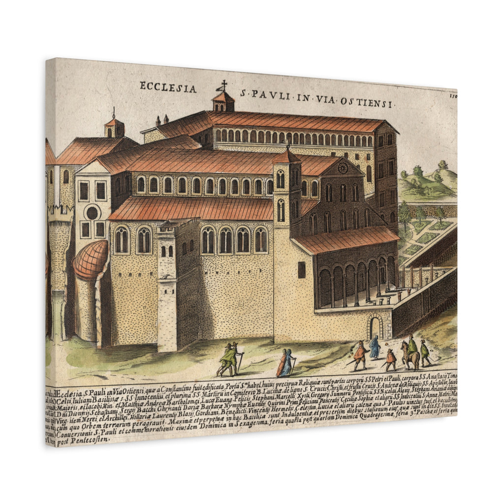 Basilica of Saint Paul Outside the Walls Historic Art Canvas