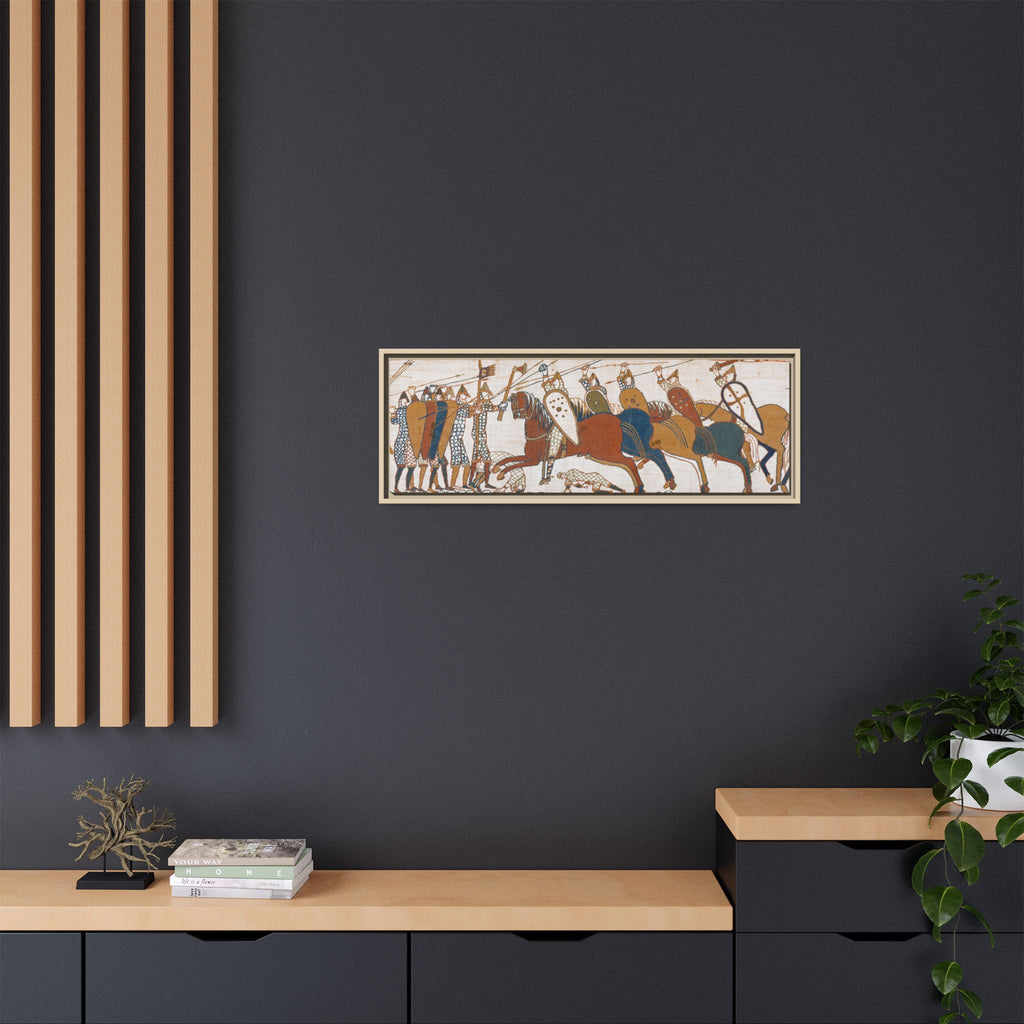 Bayeux Tapestry Battle of Hastings Framed Canvas