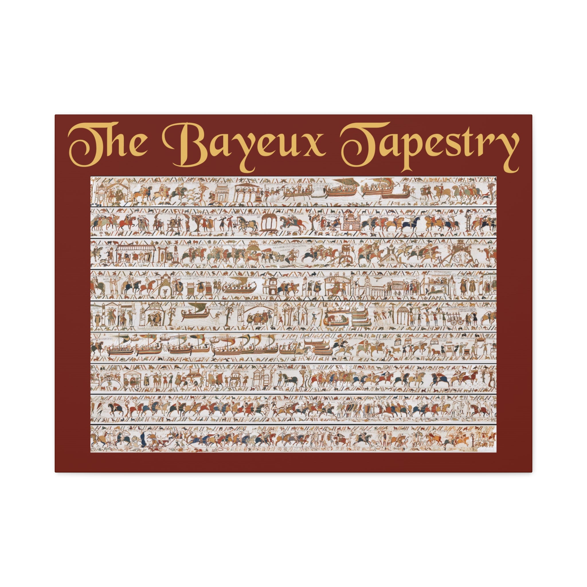 Entire Bayeux Tapestry Image Matte Canvas