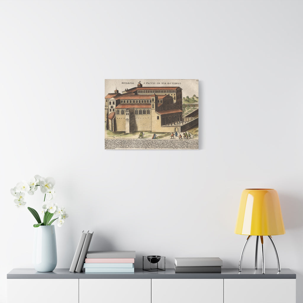 Basilica of Saint Paul Outside the Walls Historic Art Canvas