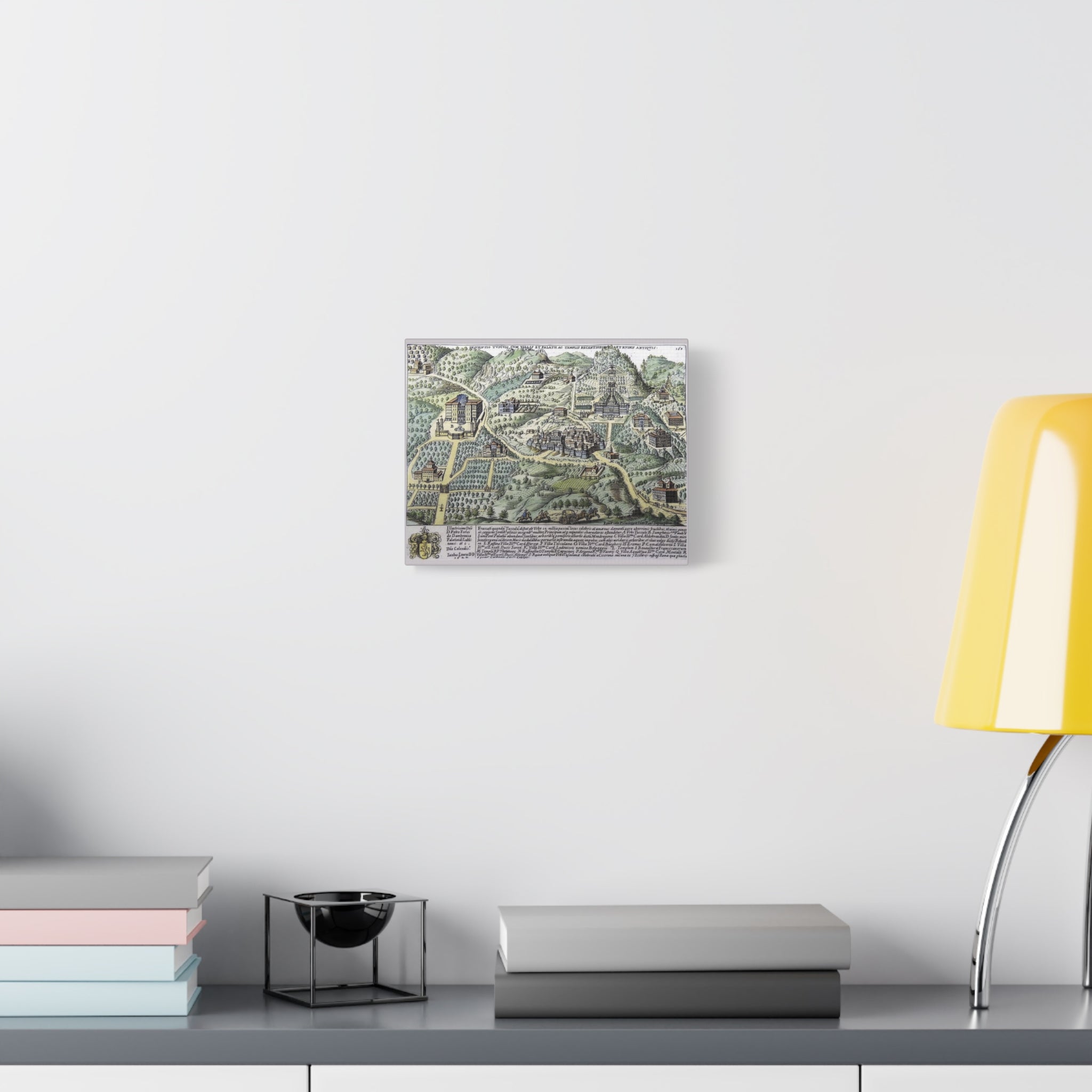 Tusculum Map Matte Canvas | Historic Italian Cartography