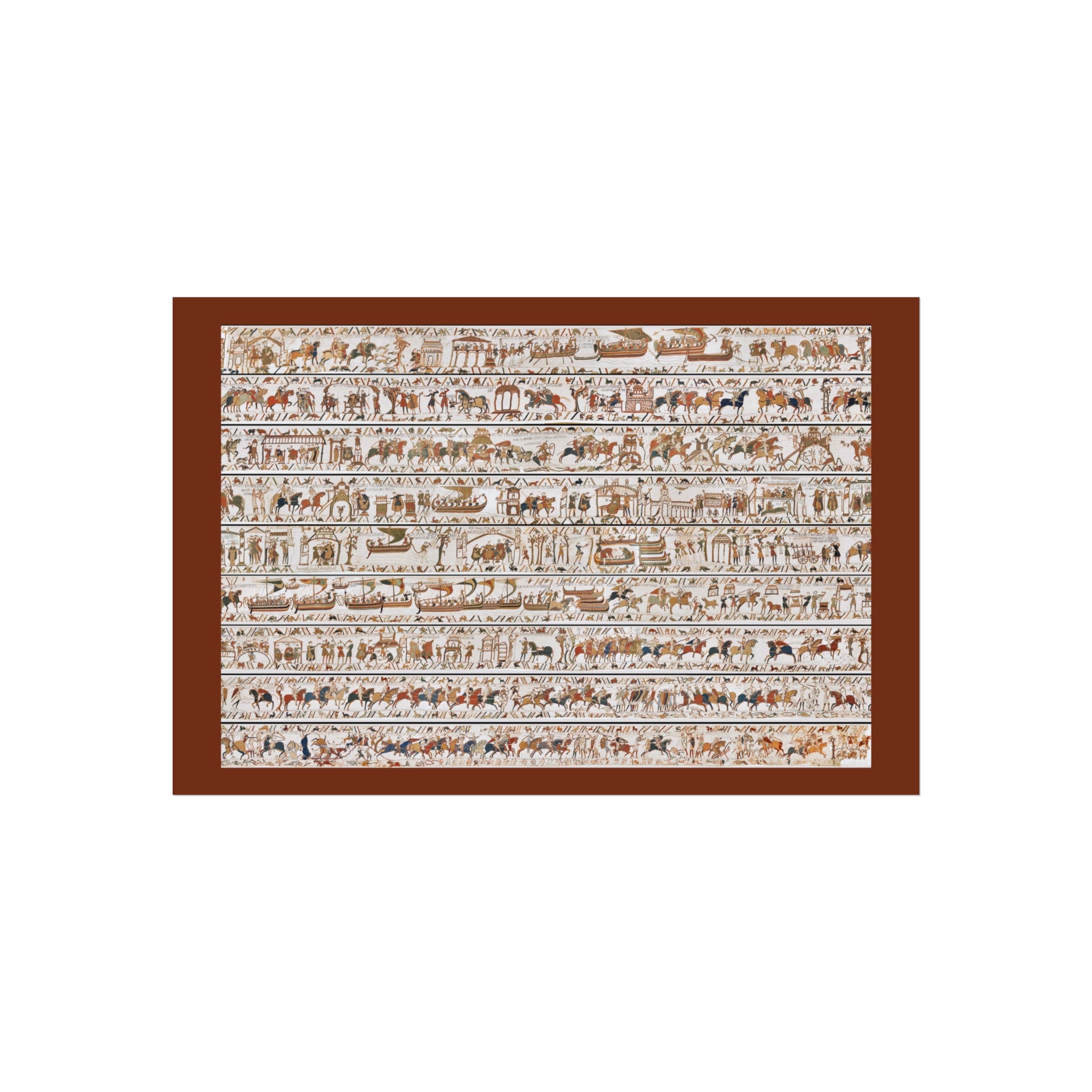 The Bayeux Tapestry in One Image Fine Art Print | The Norman Conquest Image