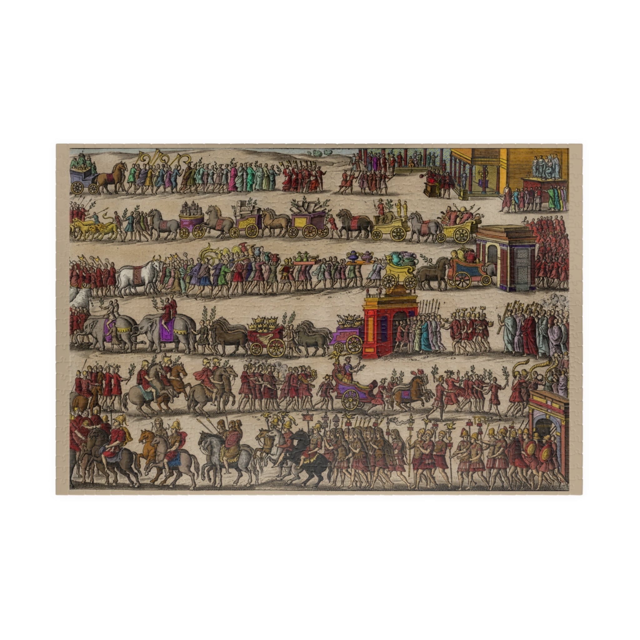 Roman Triumph Illustration Puzzle | Historical procession artwork jigsaw puzzle