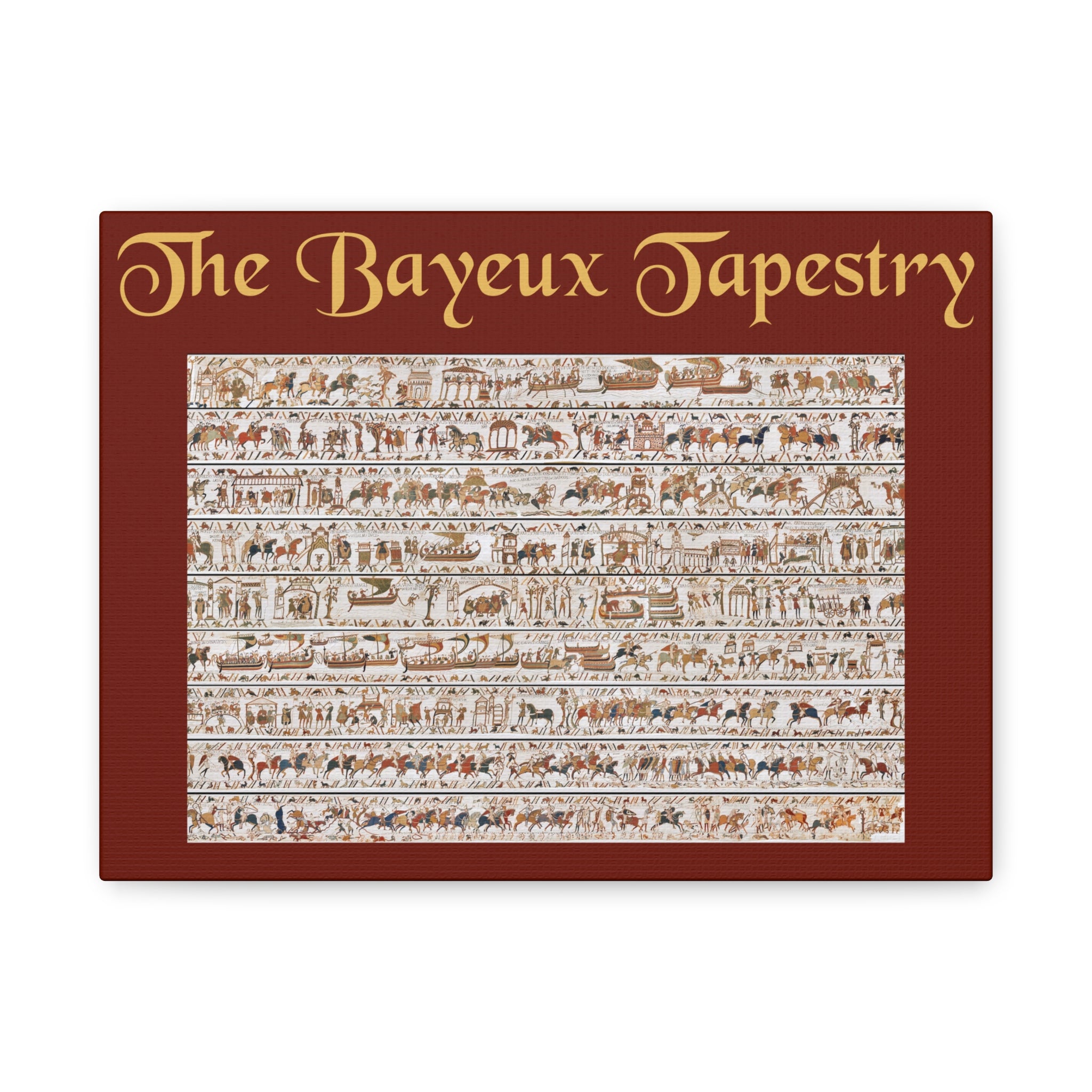 Entire Bayeux Tapestry Image Matte Canvas