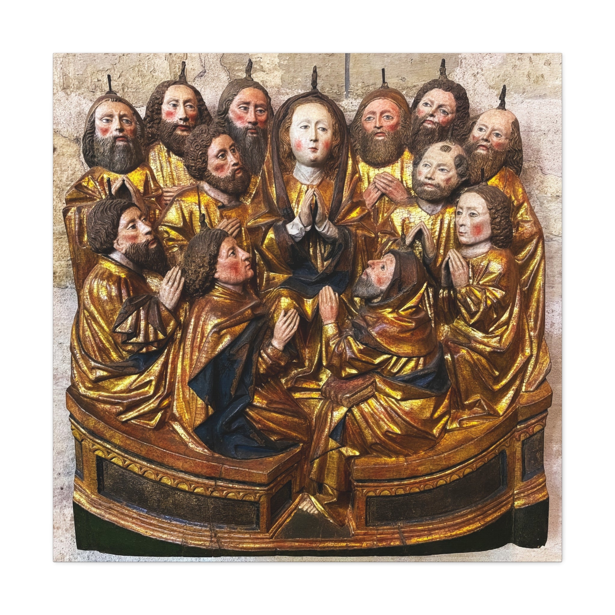 Medieval Pentecost Art Matte Canvas
