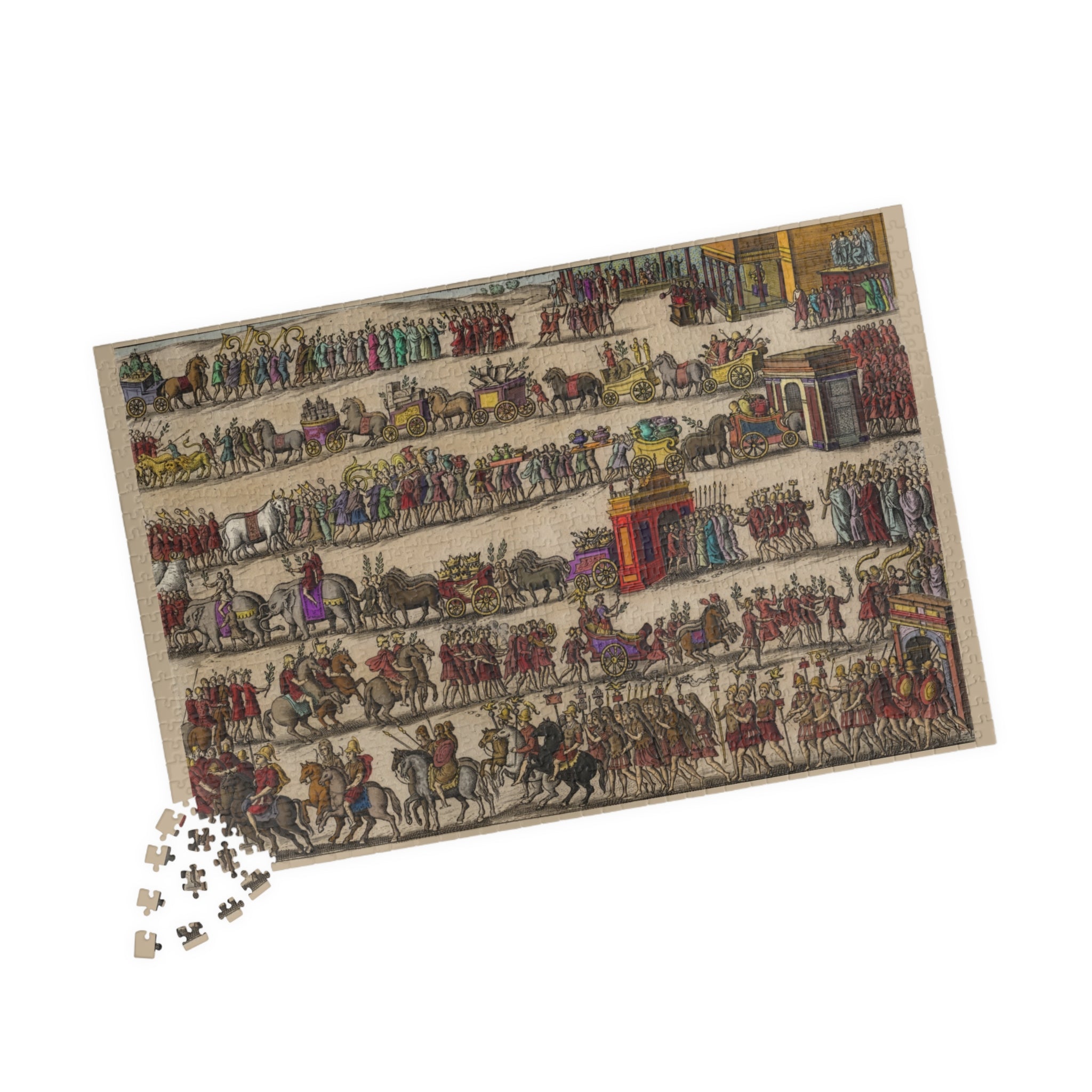 Roman Triumph Illustration Puzzle | Historical procession artwork jigsaw puzzle