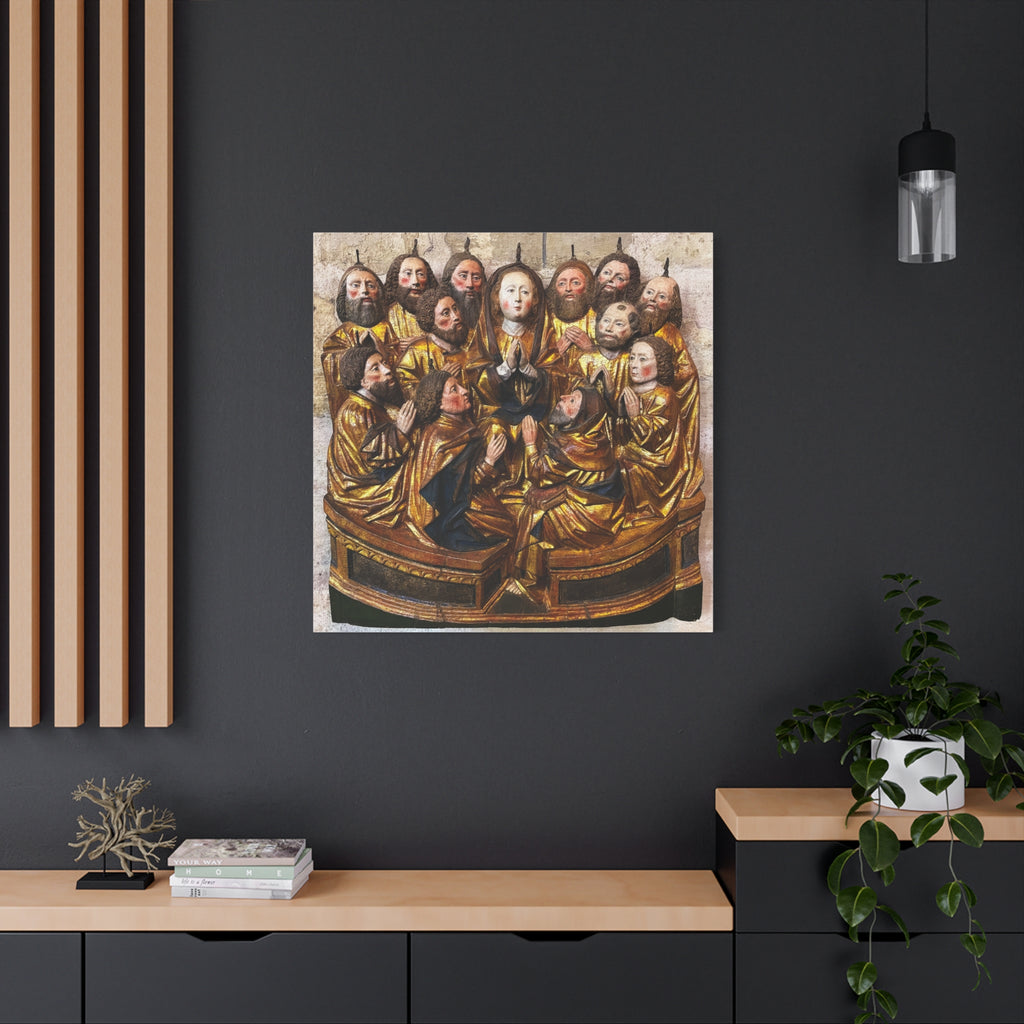 Medieval Pentecost Art Matte Canvas