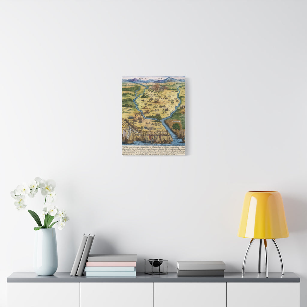 Ancient City of Troy Matte Canvas