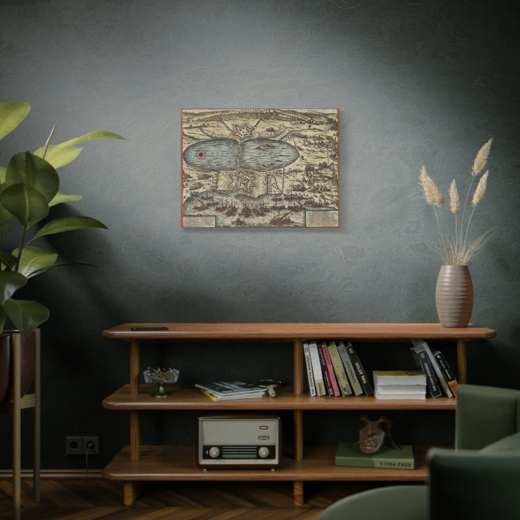 Vintage Nautical Map Canvas