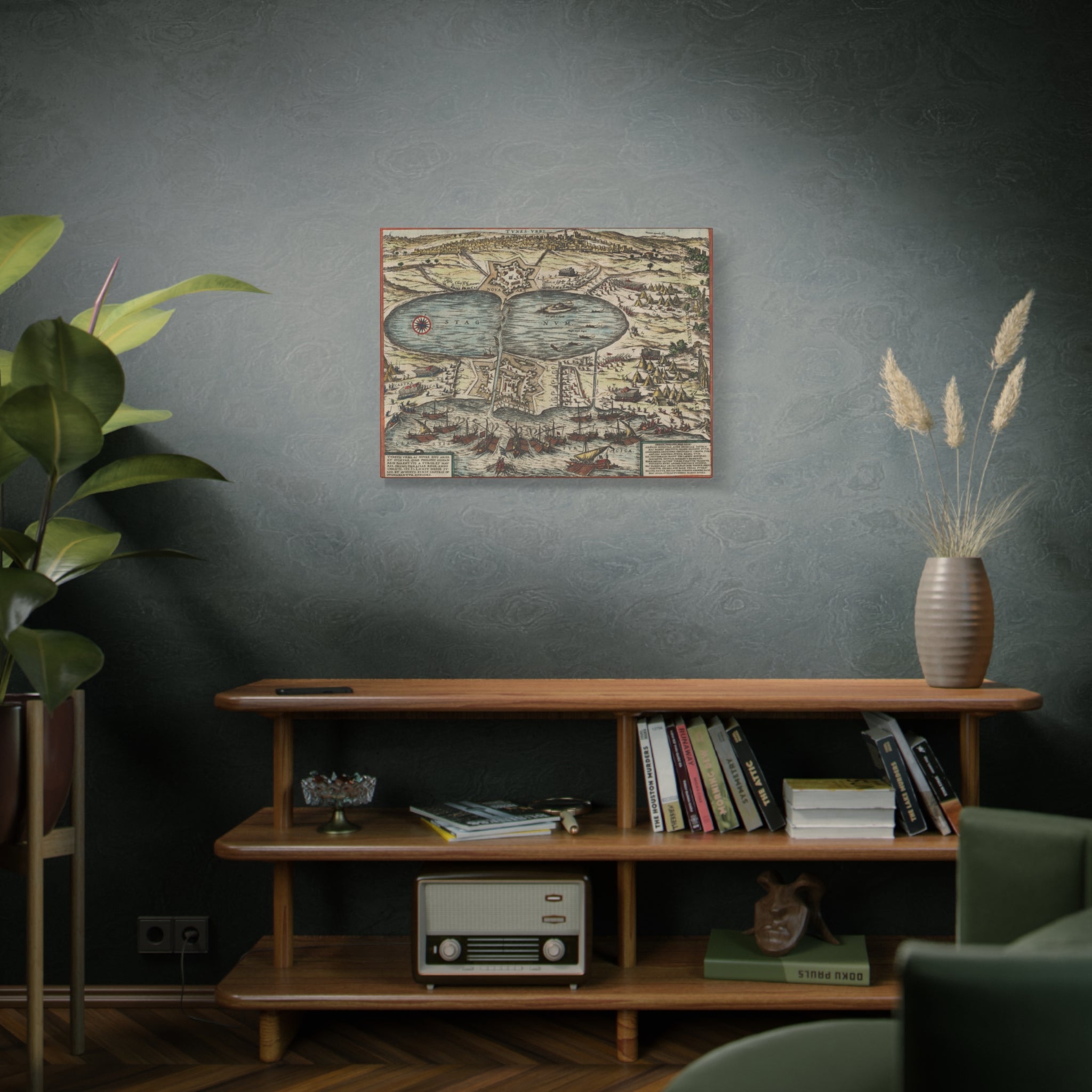 Vintage Nautical Map Canvas