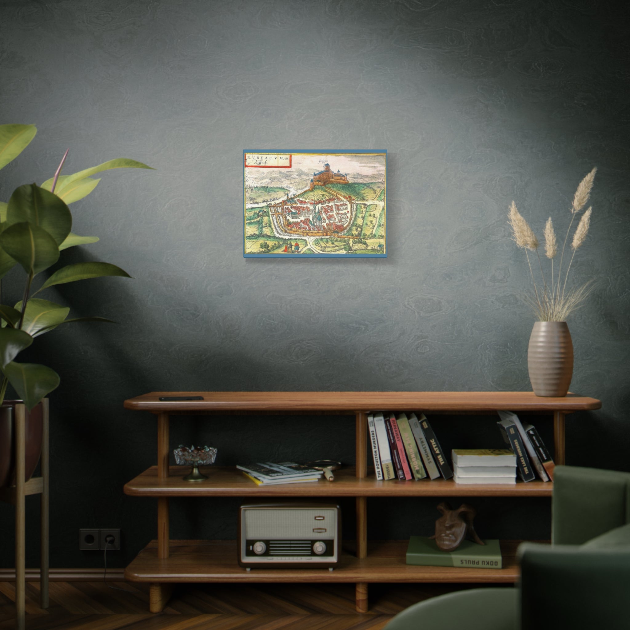 Antique Map of Rouffach Cityscape Canvas | Matte Stretched Wall Art