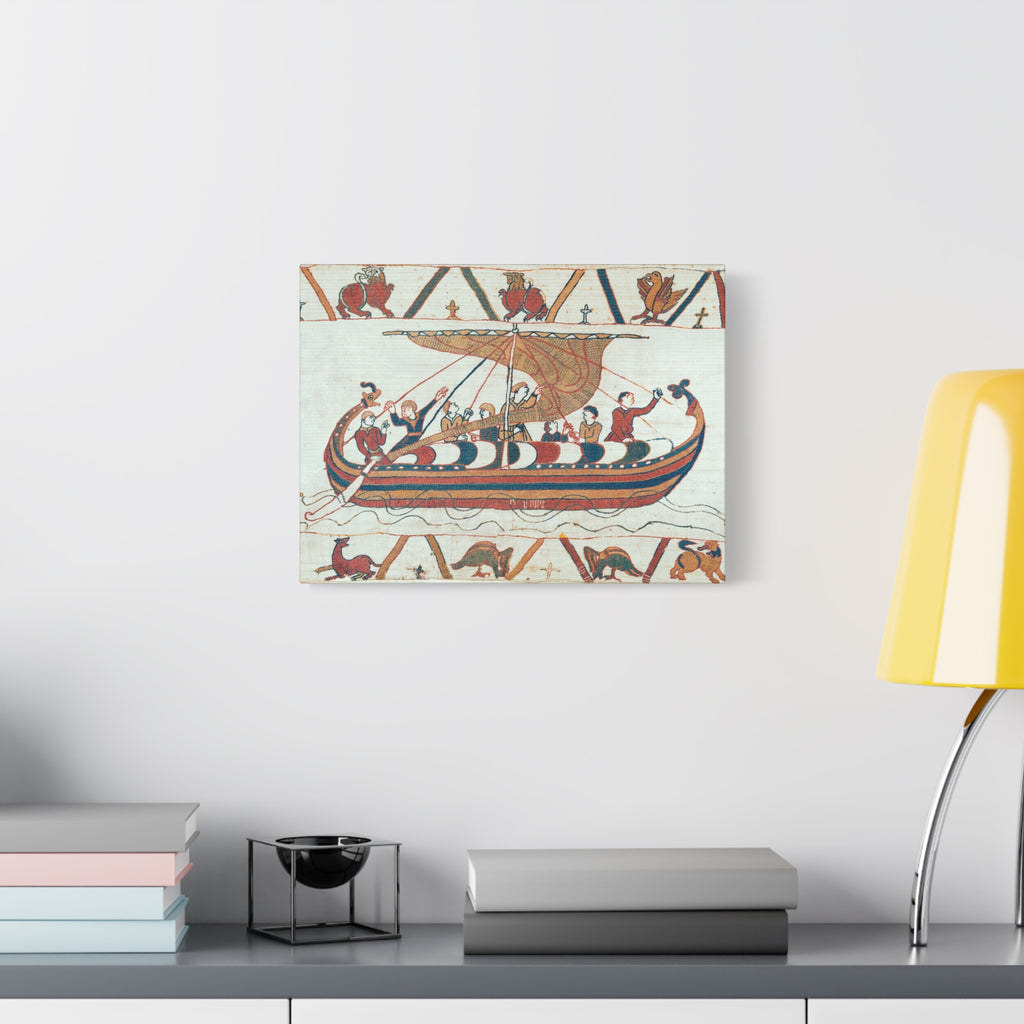 Bayeux Tapestry Norman Longship Canvas Print