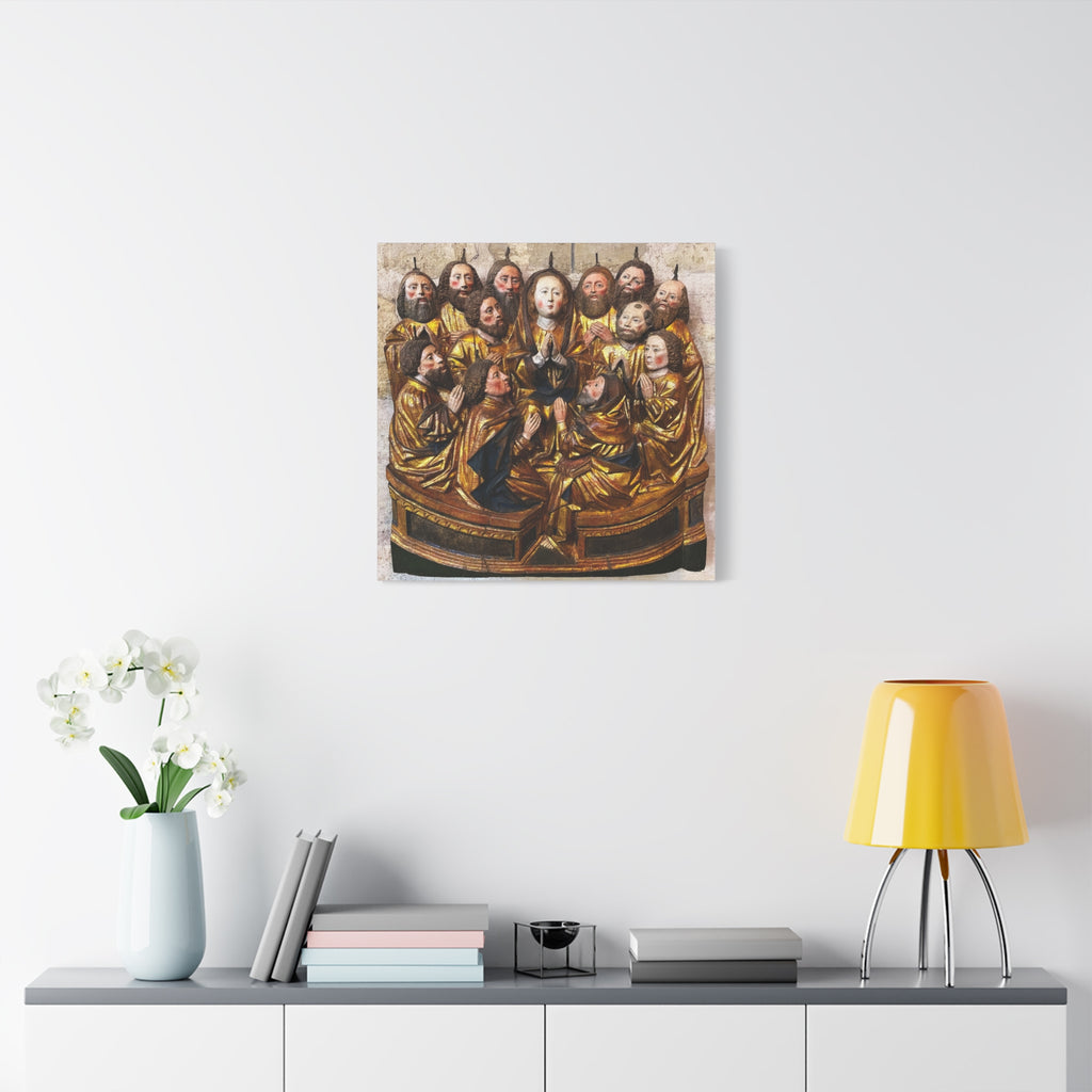 Medieval Pentecost Art Matte Canvas