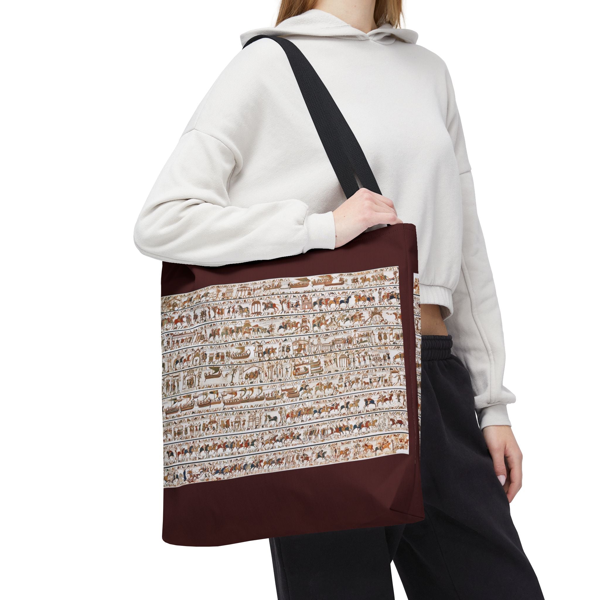 Bayeux Tapestry in One Image Tote Bag | Medieval History Illustration