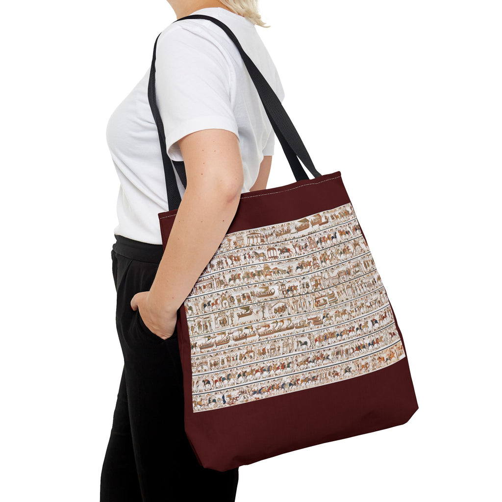 Bayeux Tapestry in One Image Tote Bag | Medieval History Illustration