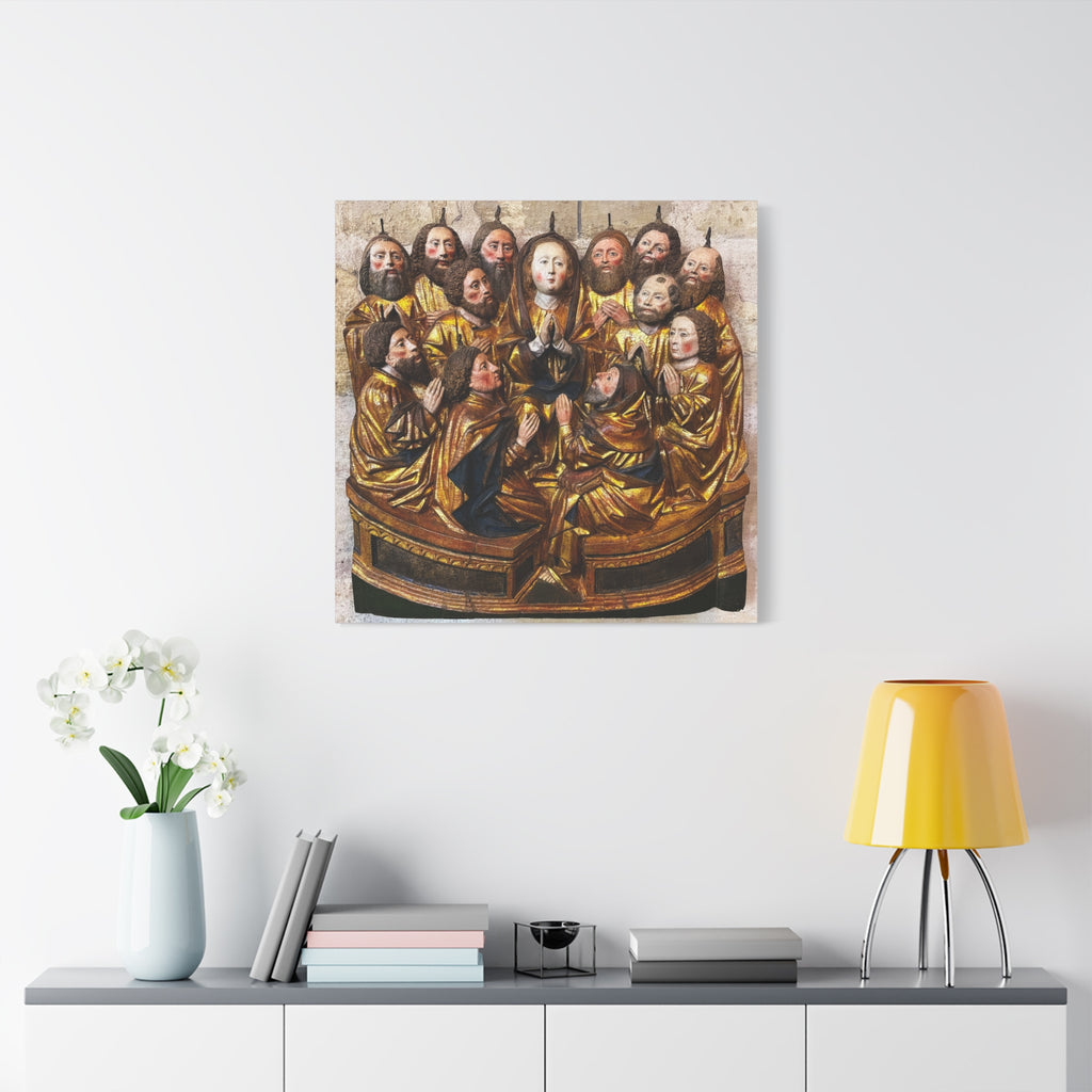 Medieval Pentecost Art Matte Canvas