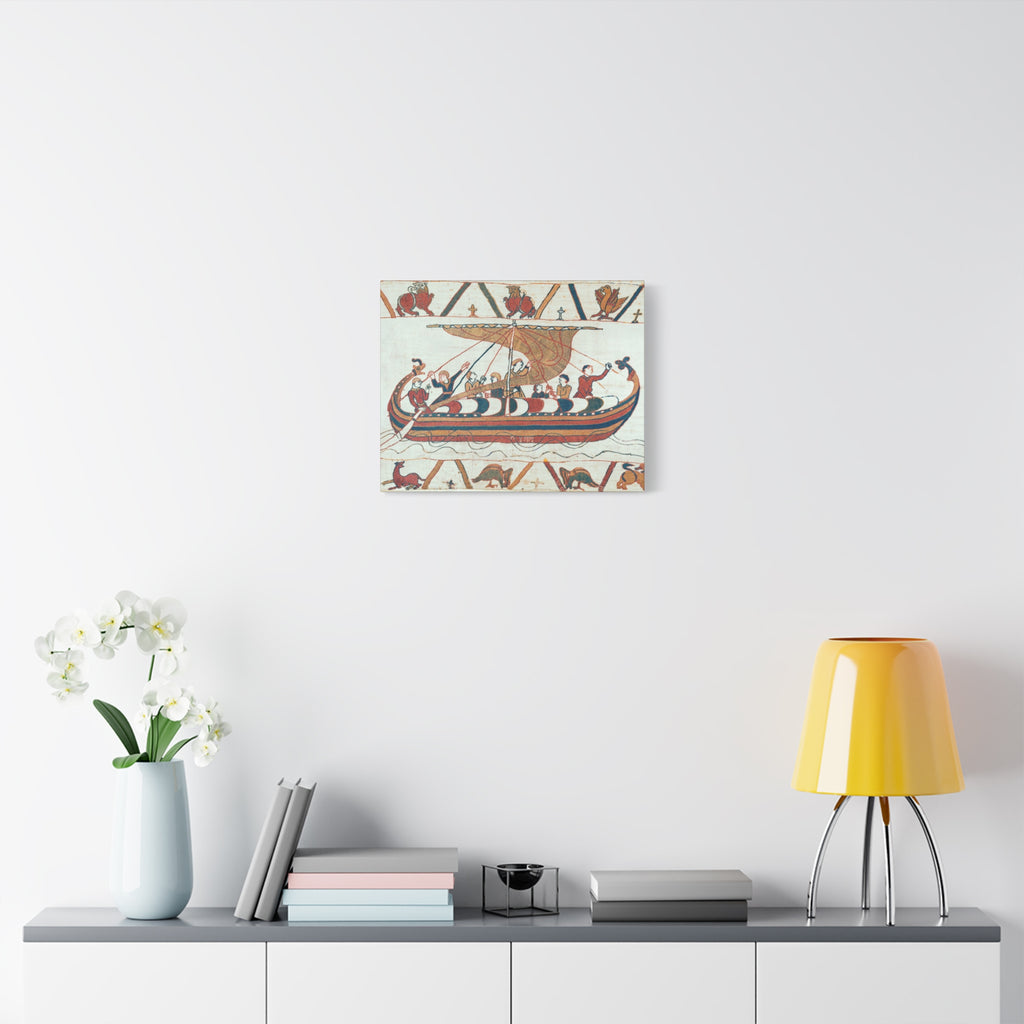 Bayeux Tapestry Norman Longship Canvas Print