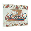 Bayeux Tapestry Norman Longship Rolled Poster | Nautical Historical Artwork