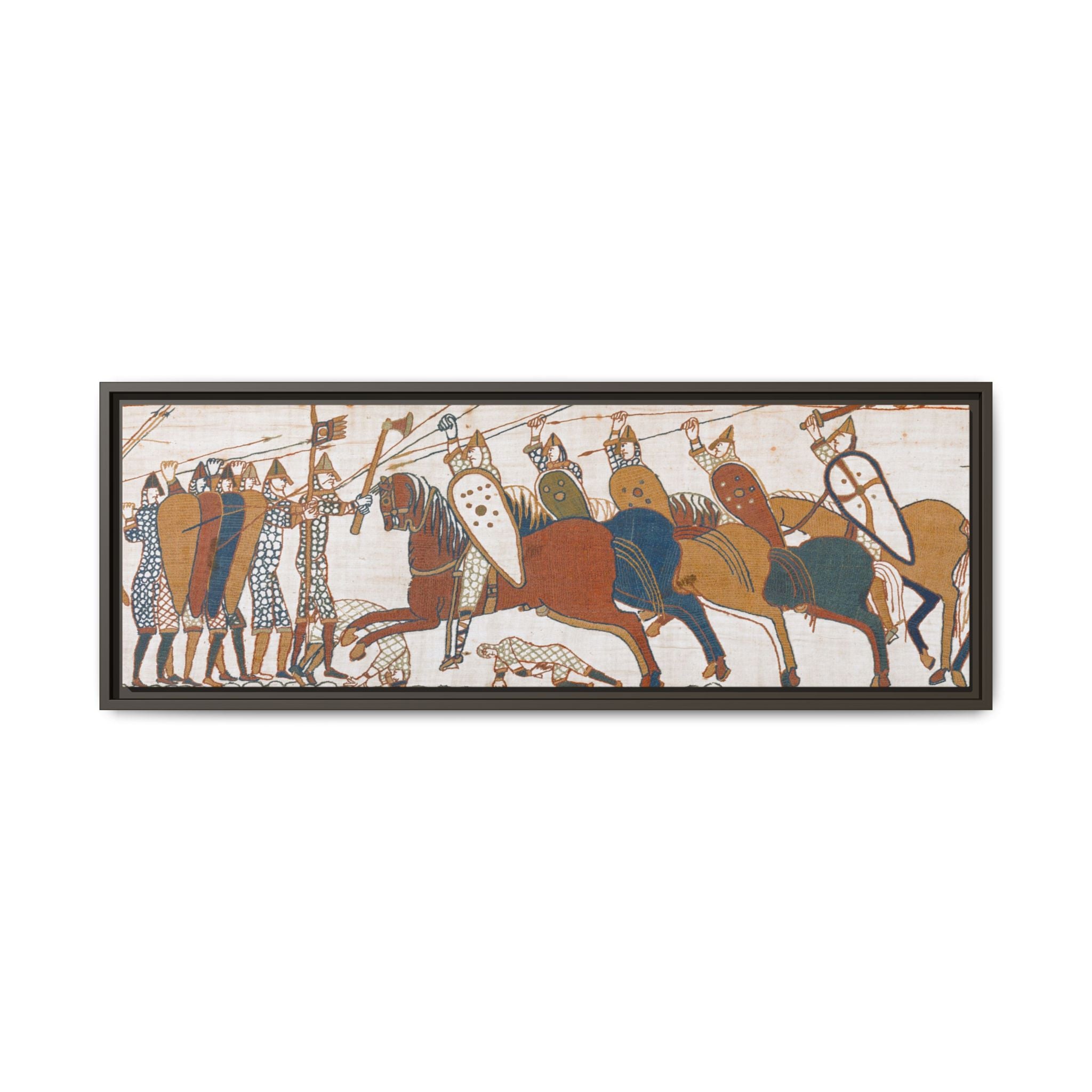 Bayeux Tapestry Battle of Hastings Framed Canvas