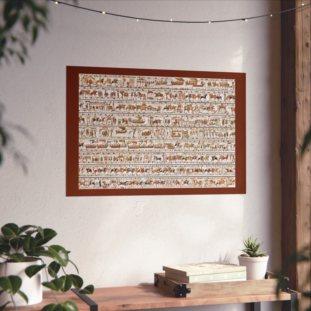 The Bayeux Tapestry in One Image Fine Art Print | The Norman Conquest Image