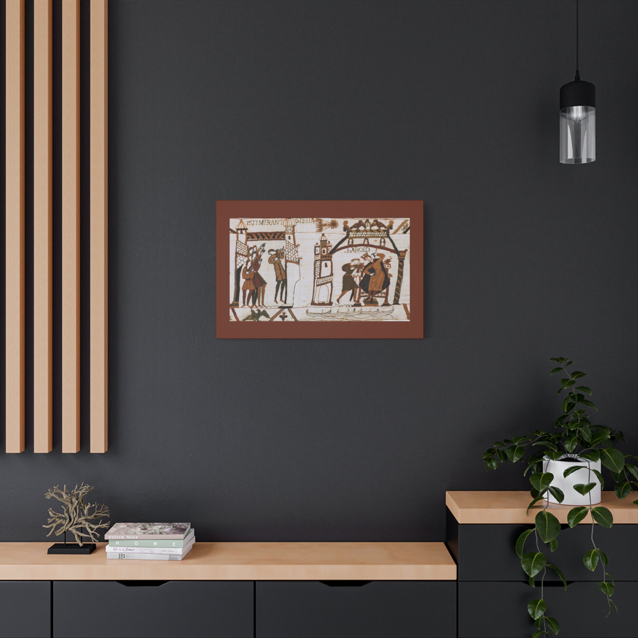 Bayeux Tapestry Halley's Comet Matte Stretched Canvas