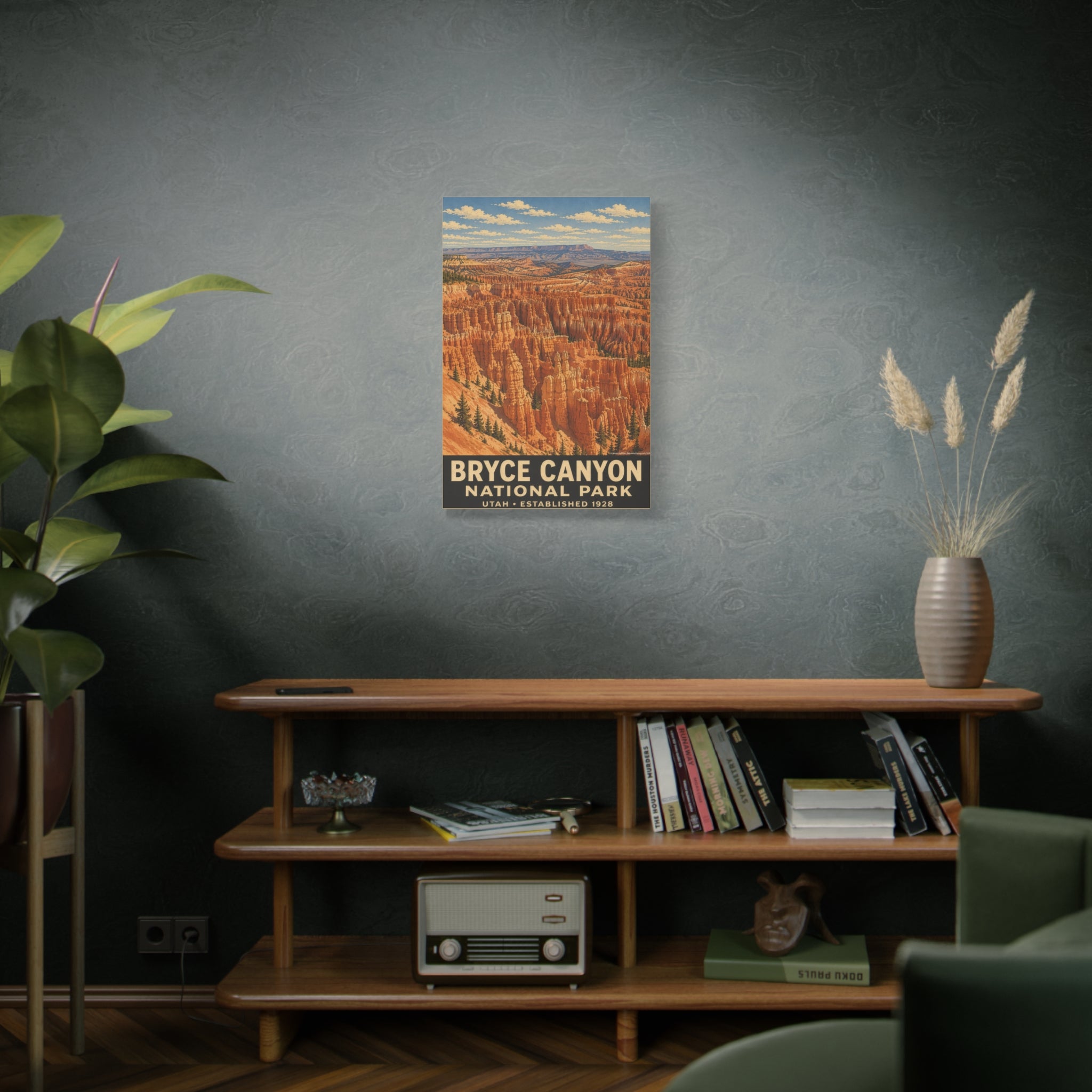 Bryce Canyon National Park Vintage Travel Poster Canvas