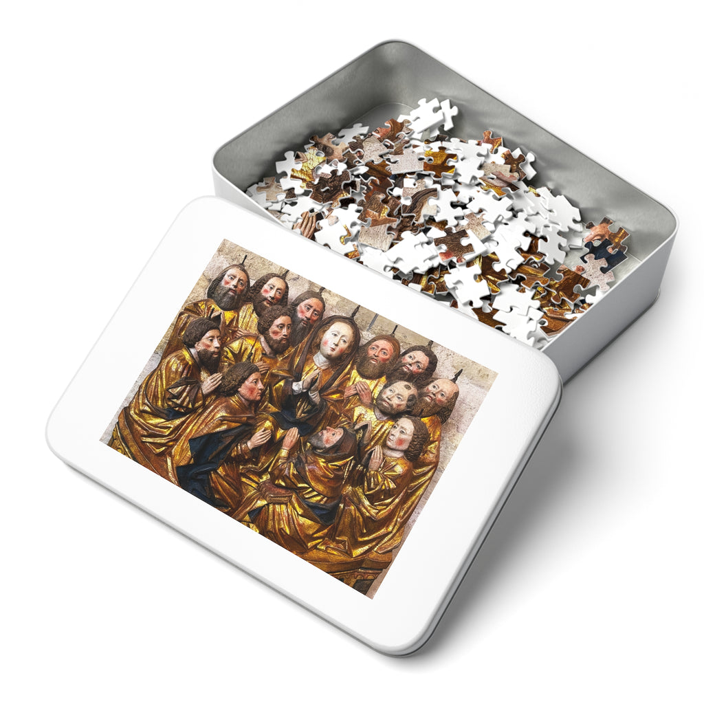 Religious Art Jigsaw Puzzle with Tin — Pentecost Saints Scene