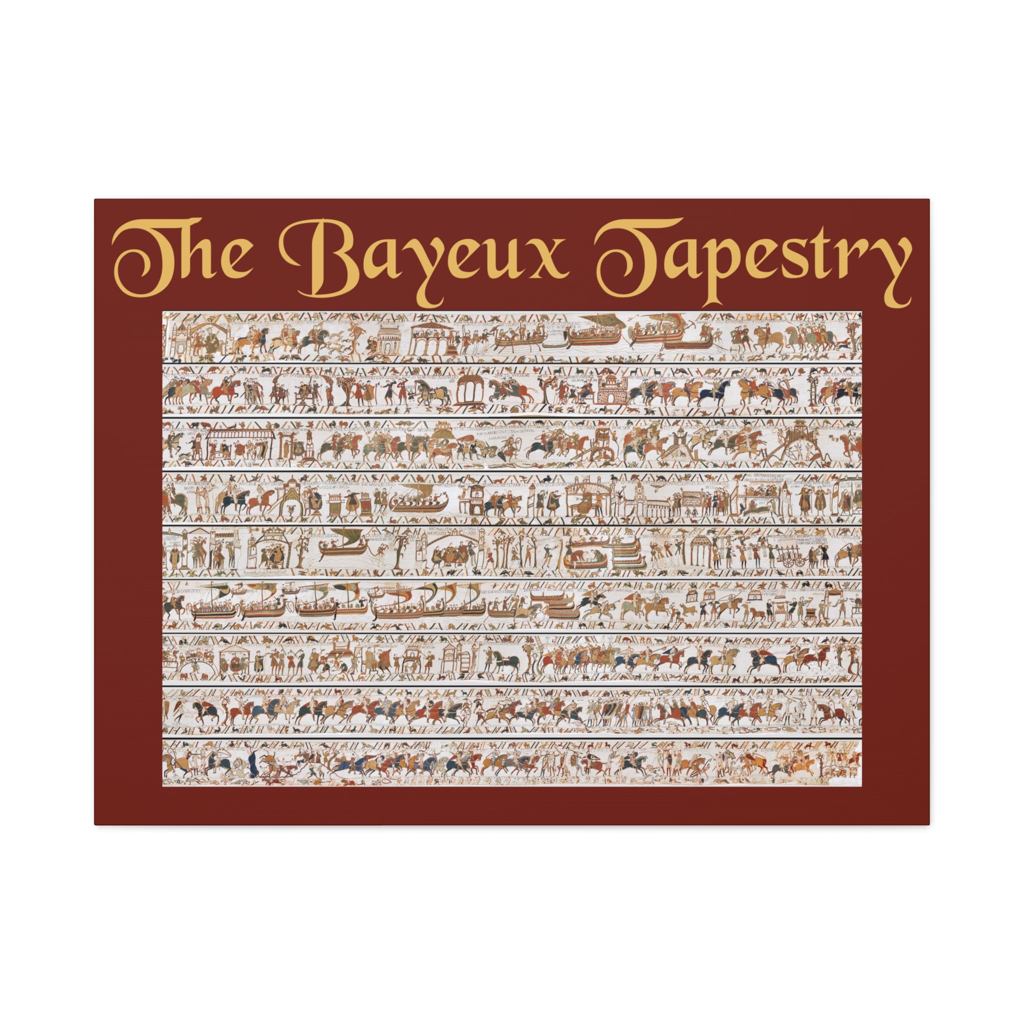 Entire Bayeux Tapestry Image Matte Canvas