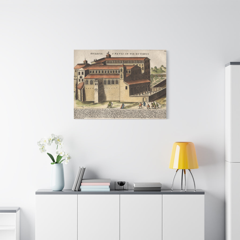 Basilica of Saint Paul Outside the Walls Historic Art Canvas