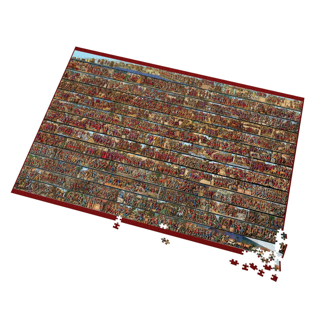 Historical Colorized Trajan's Column Engravings Depiction Jigsaw Puzzle (Tin Box)