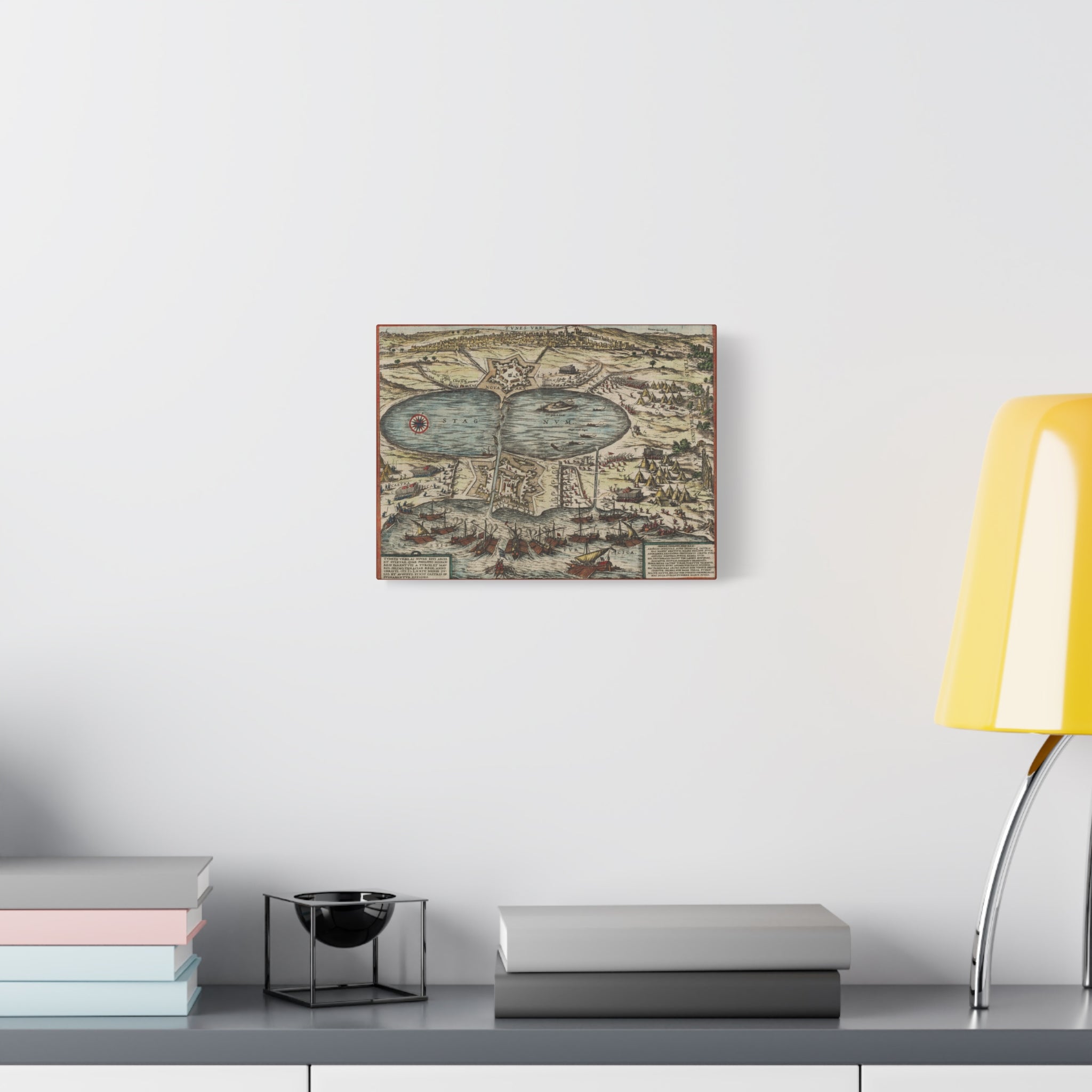 Vintage Nautical Map Canvas