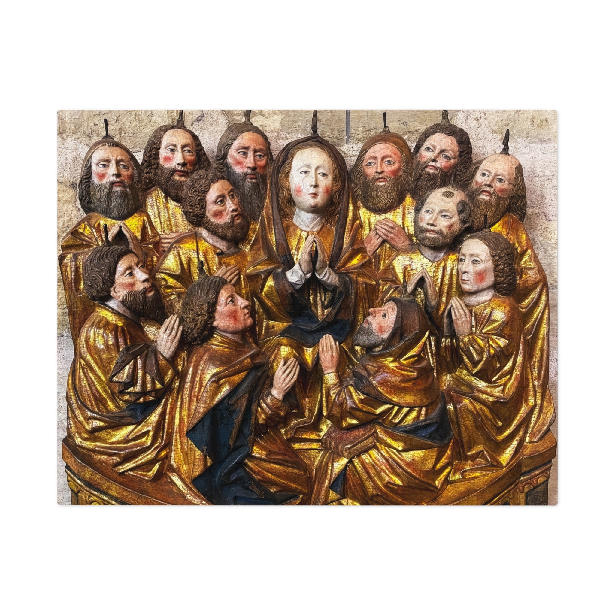 Religious Art Jigsaw Puzzle with Tin — Pentecost Saints Scene